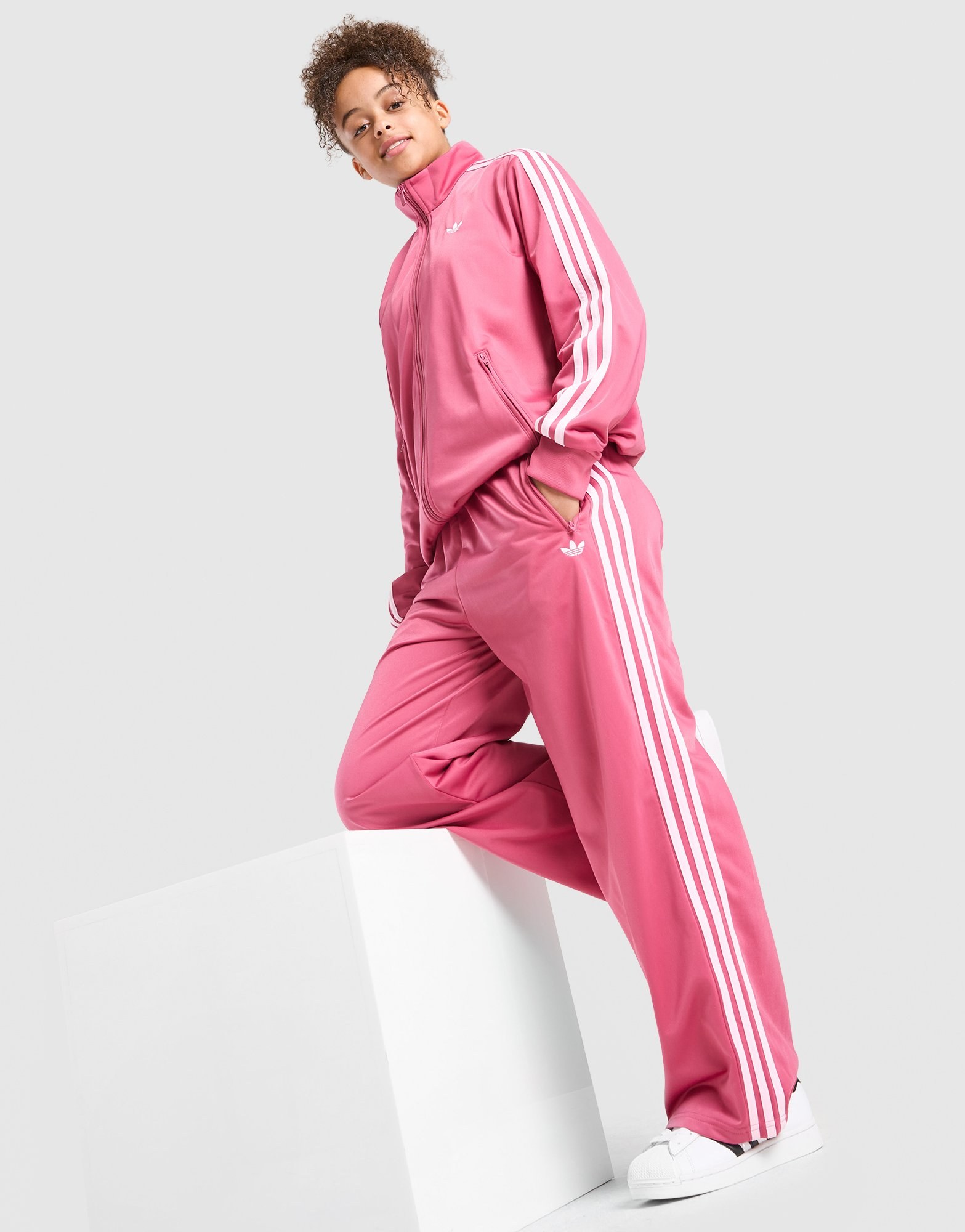 adidas Originals Girls' Firebird Wide Leg Jogginghose Kinder