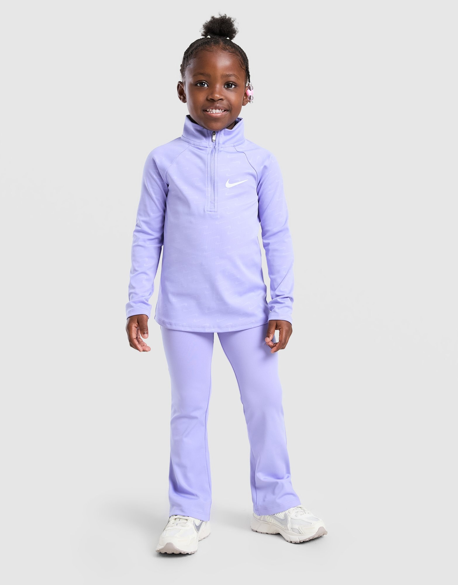 Nike Girls' Pacer 1/4 Zip Top/Leggings Set Children