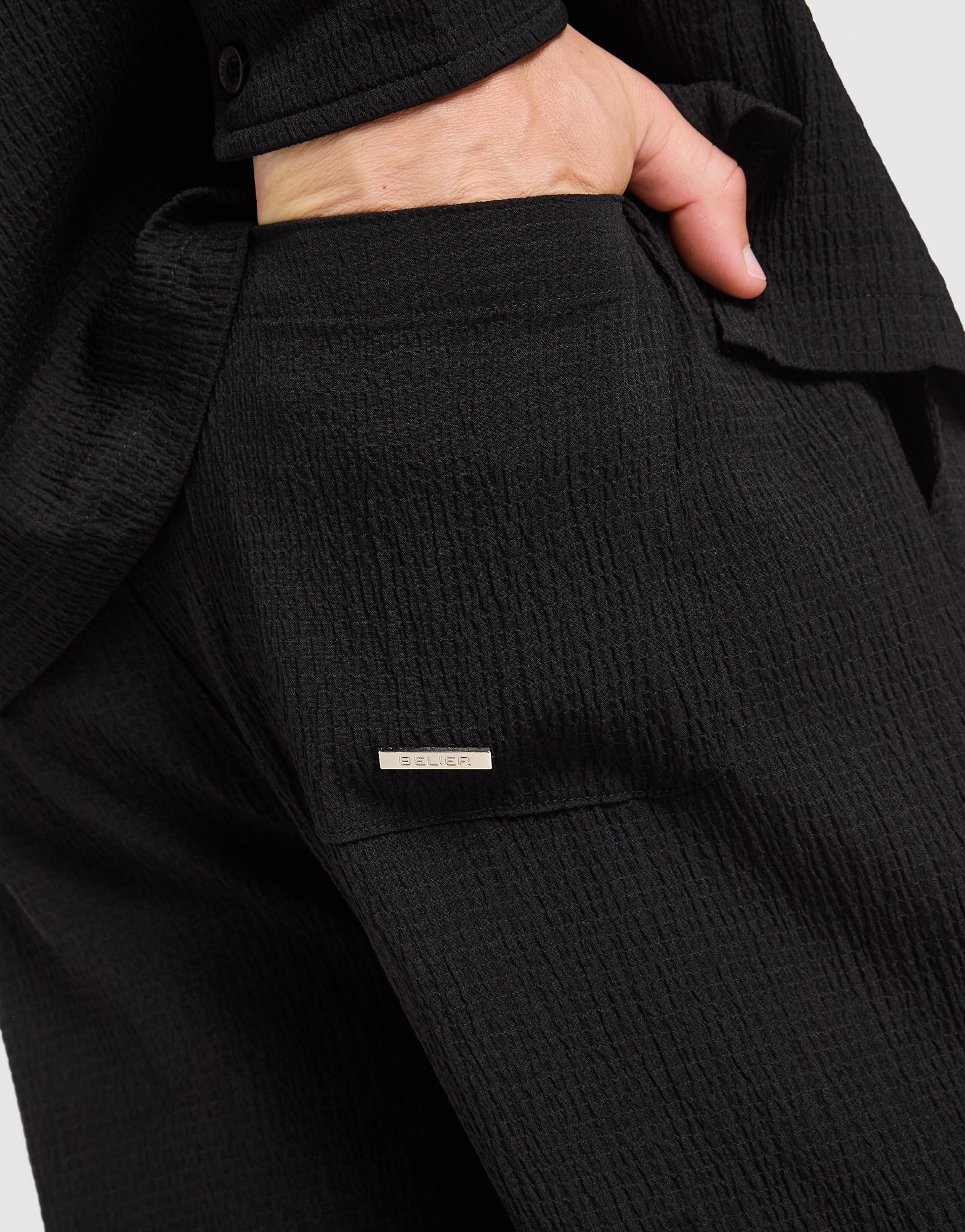 Belier Seersucker Straight Leg Hose