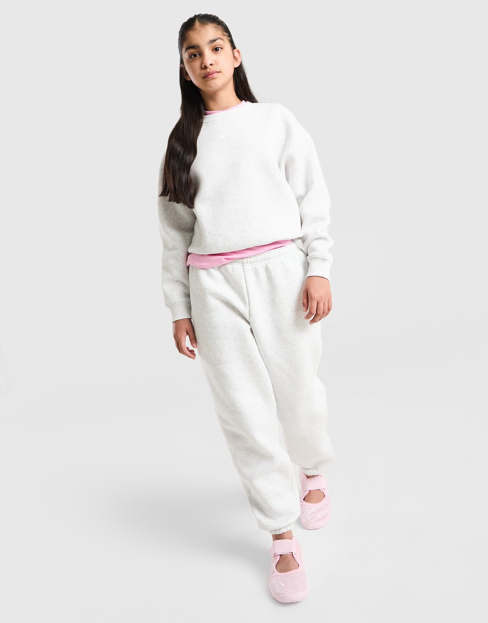Nike Girls' Studio Fleece Crew Sweatshirt Kinder