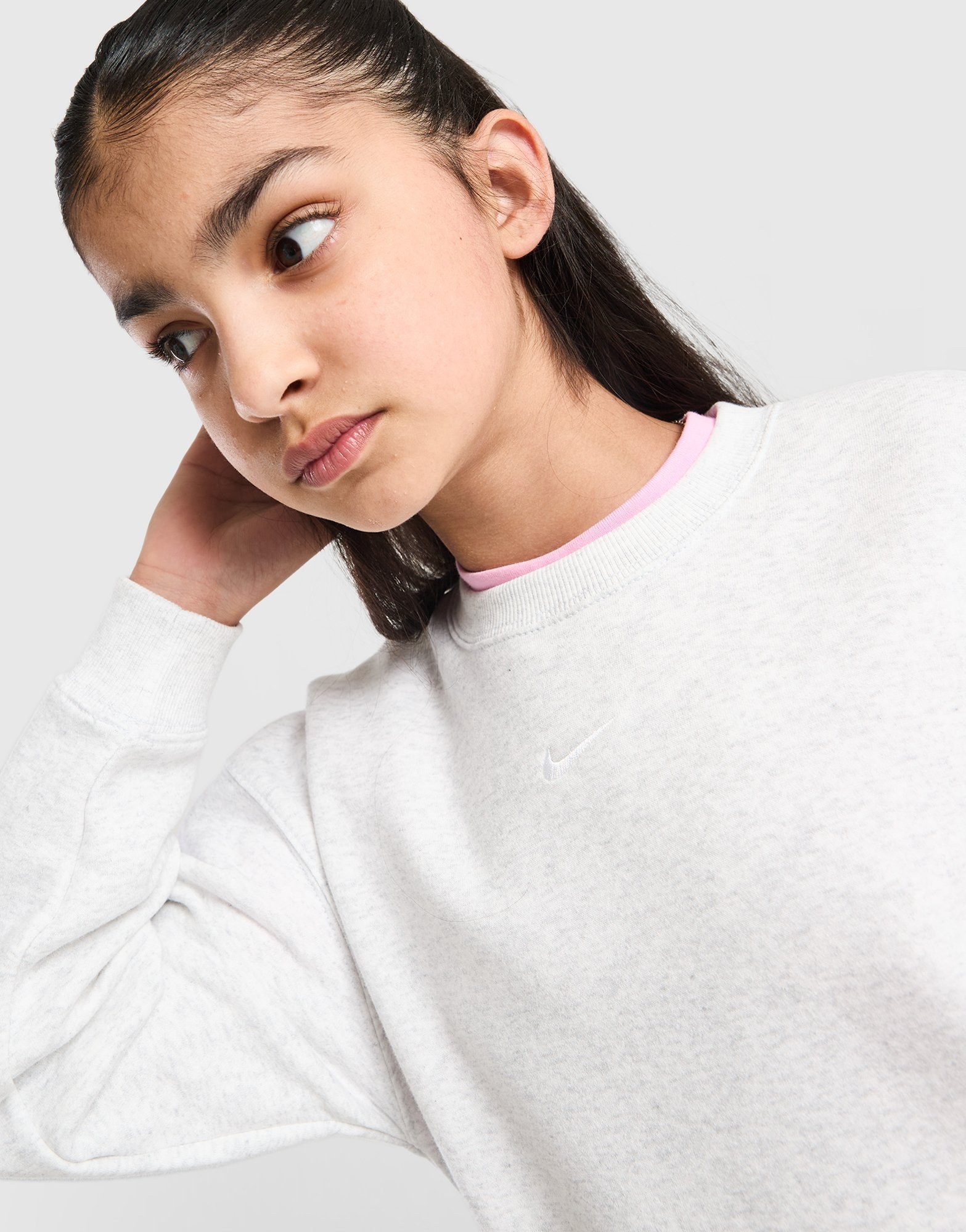 Nike Girls' Studio Fleece Crew Sweatshirt Kinder