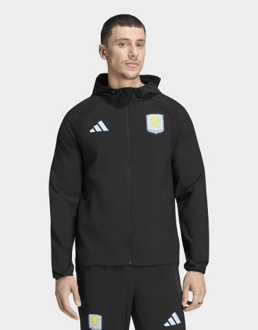 adidas Aston Villa Tiro Travel Windbreaker, Durchgehender Reißverschluss