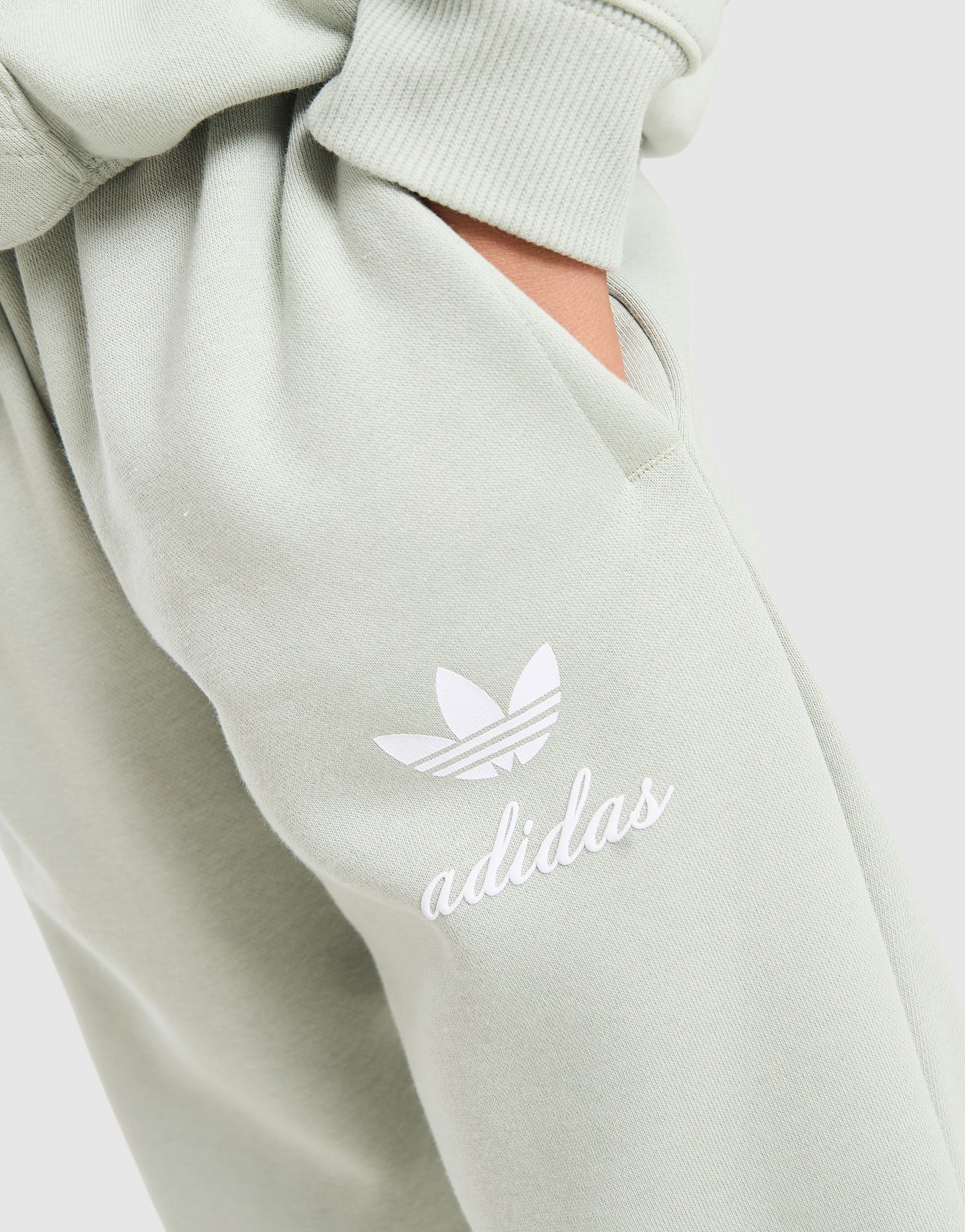 adidas Originals Script Overhead Wide Leg Trainingsanzug Kleinkinder