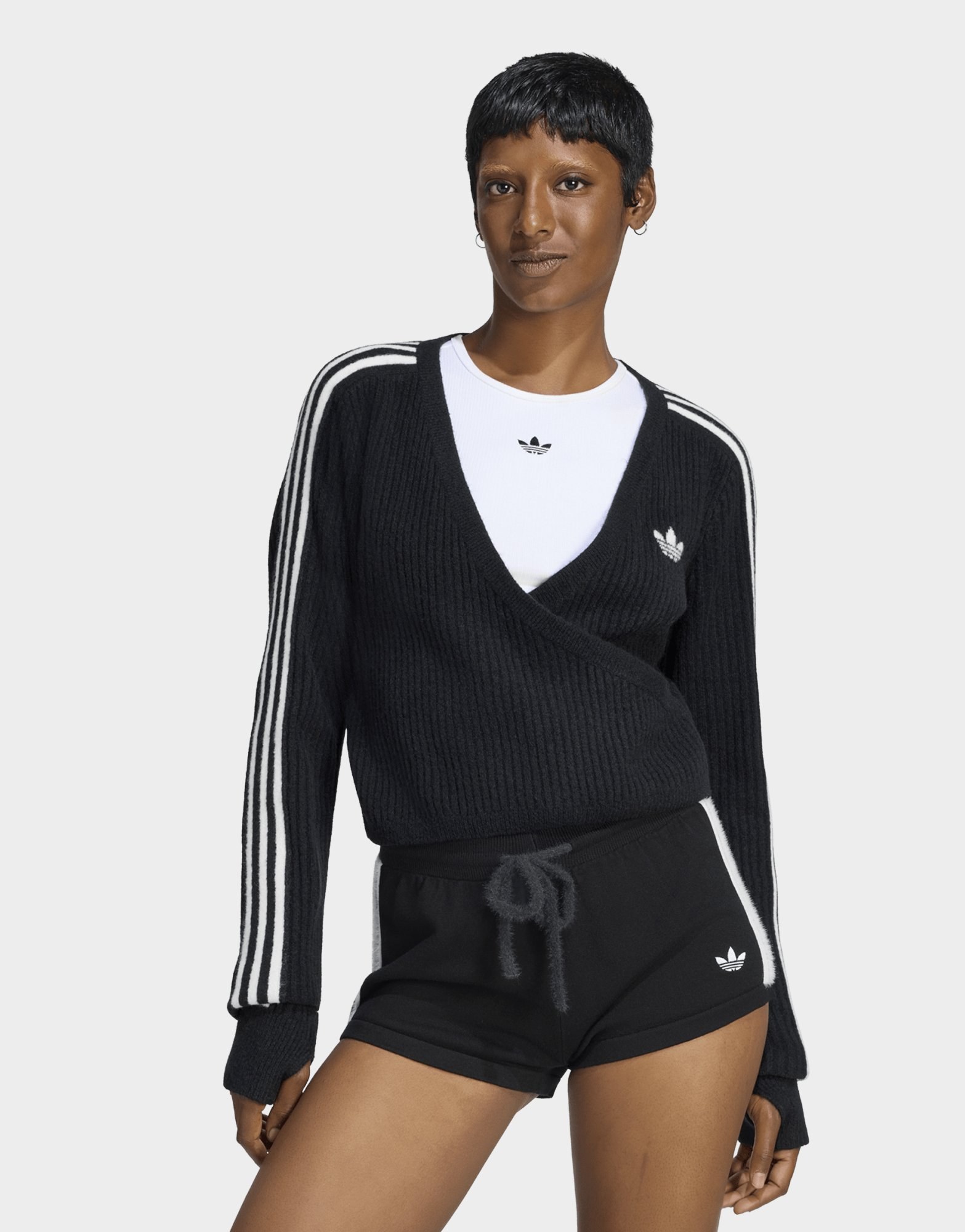 adidas Originals Adiluna Season 2 X Jennie Strickjacke, Wickeldesign