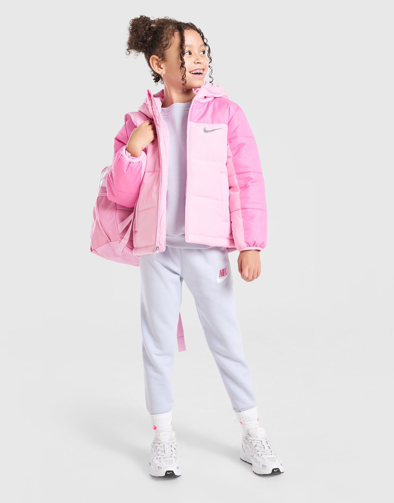 Nike Girls' Colour Block Baffle Jacket Children