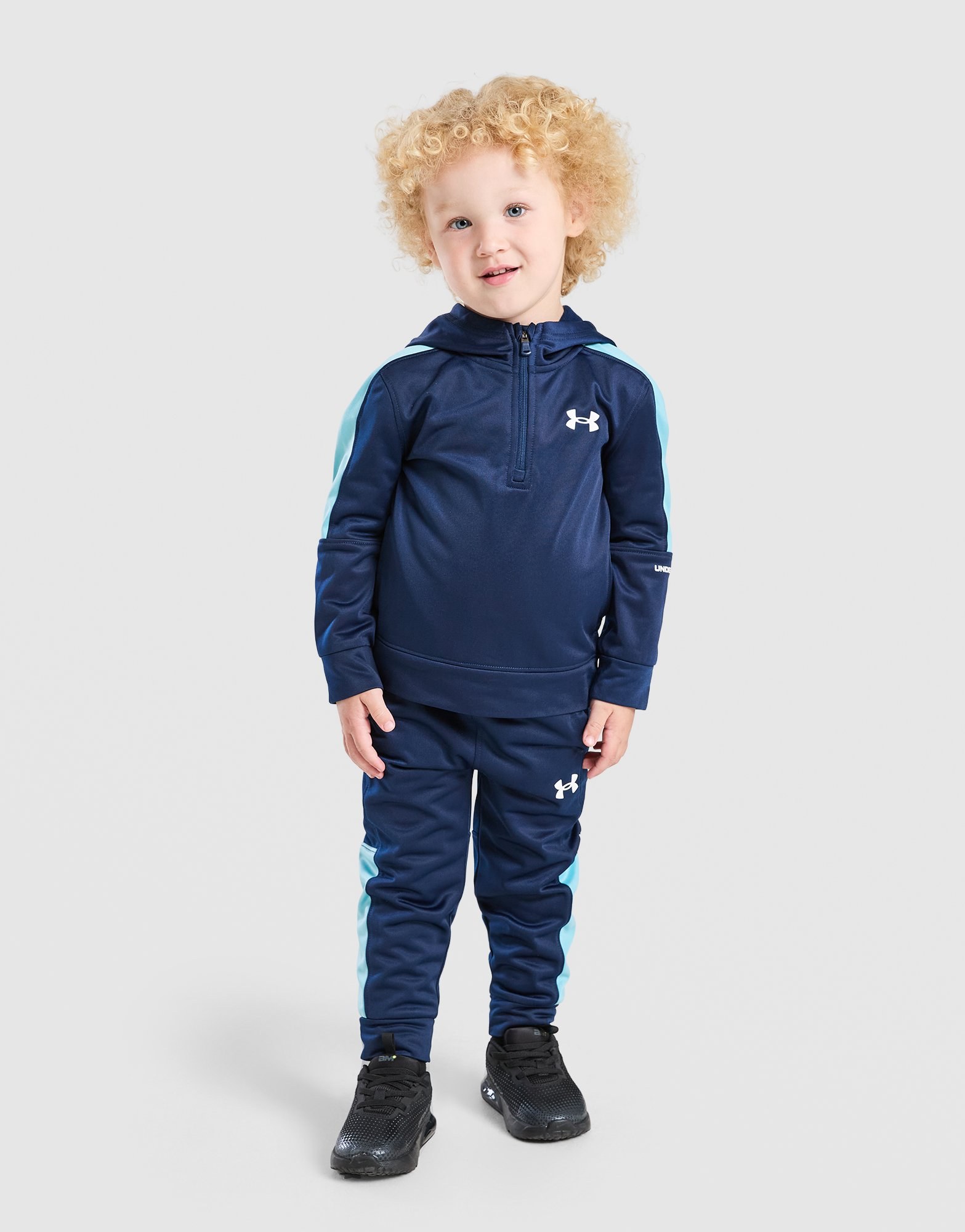 Under Armour Poly Colour Block 1/4-Zip Trainingsanzug Babys