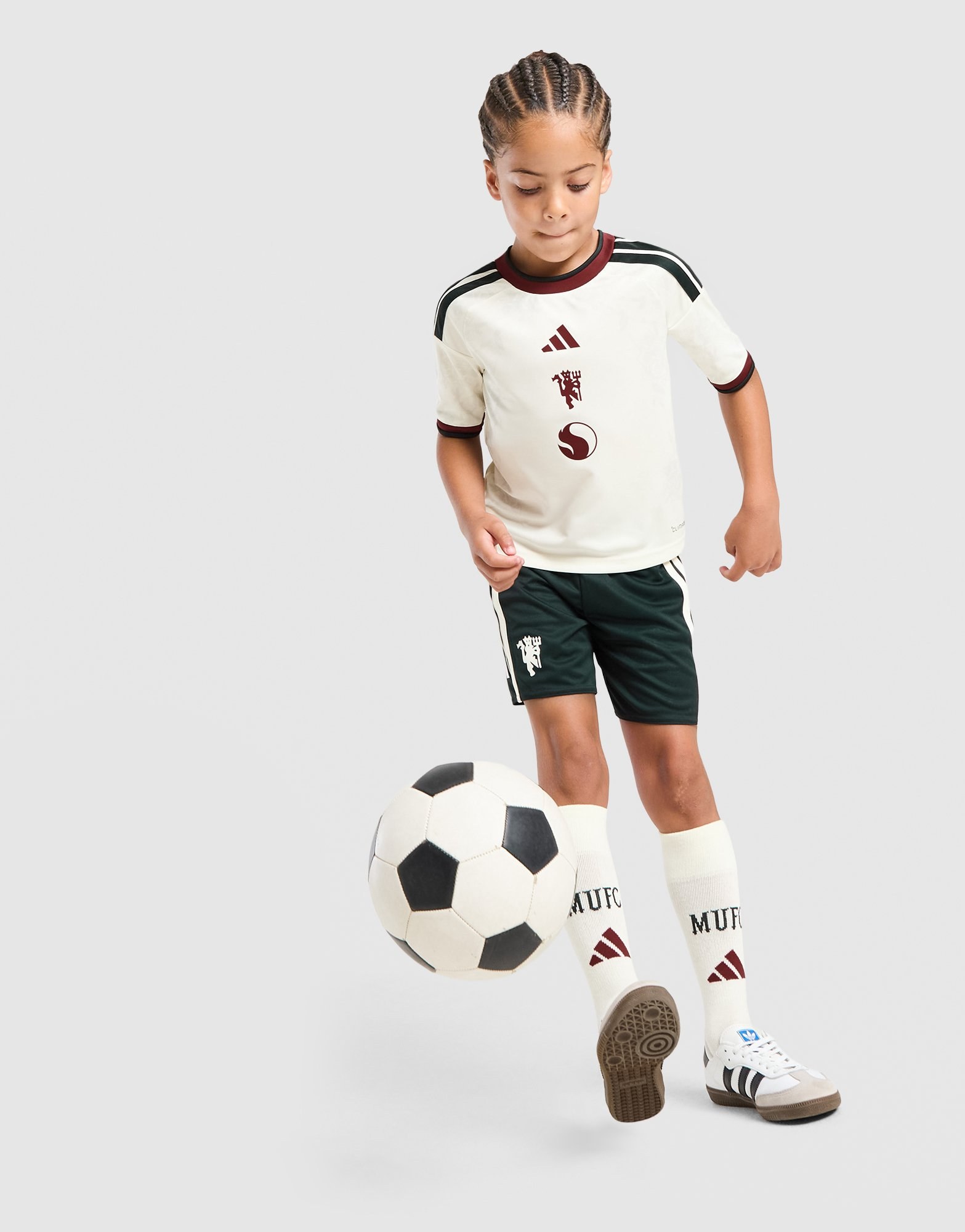 adidas Manchester United 26/27 Kids Ausweichausrüstung