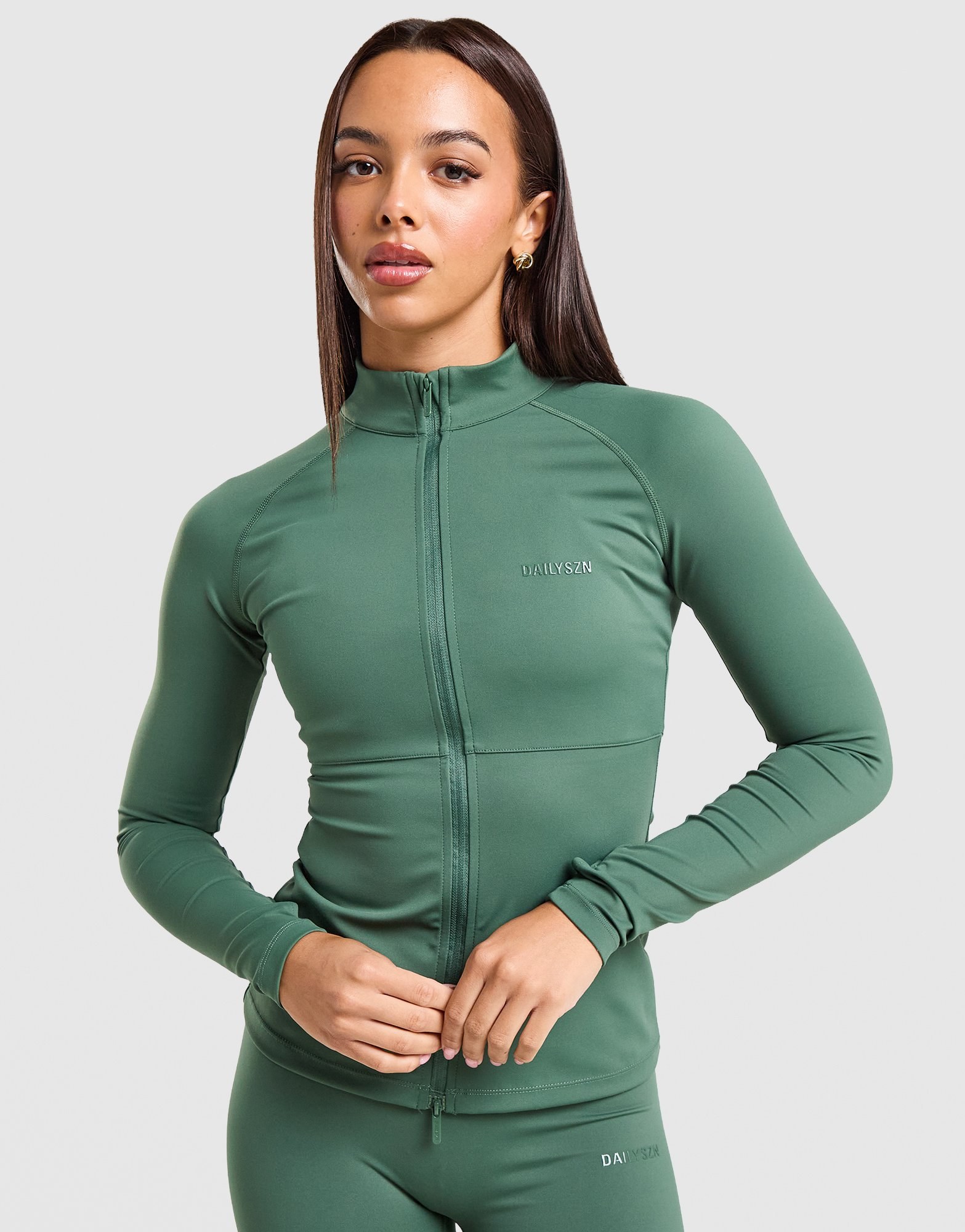DAILYSZN Sculpt Full-Zip Fitted Oberteil