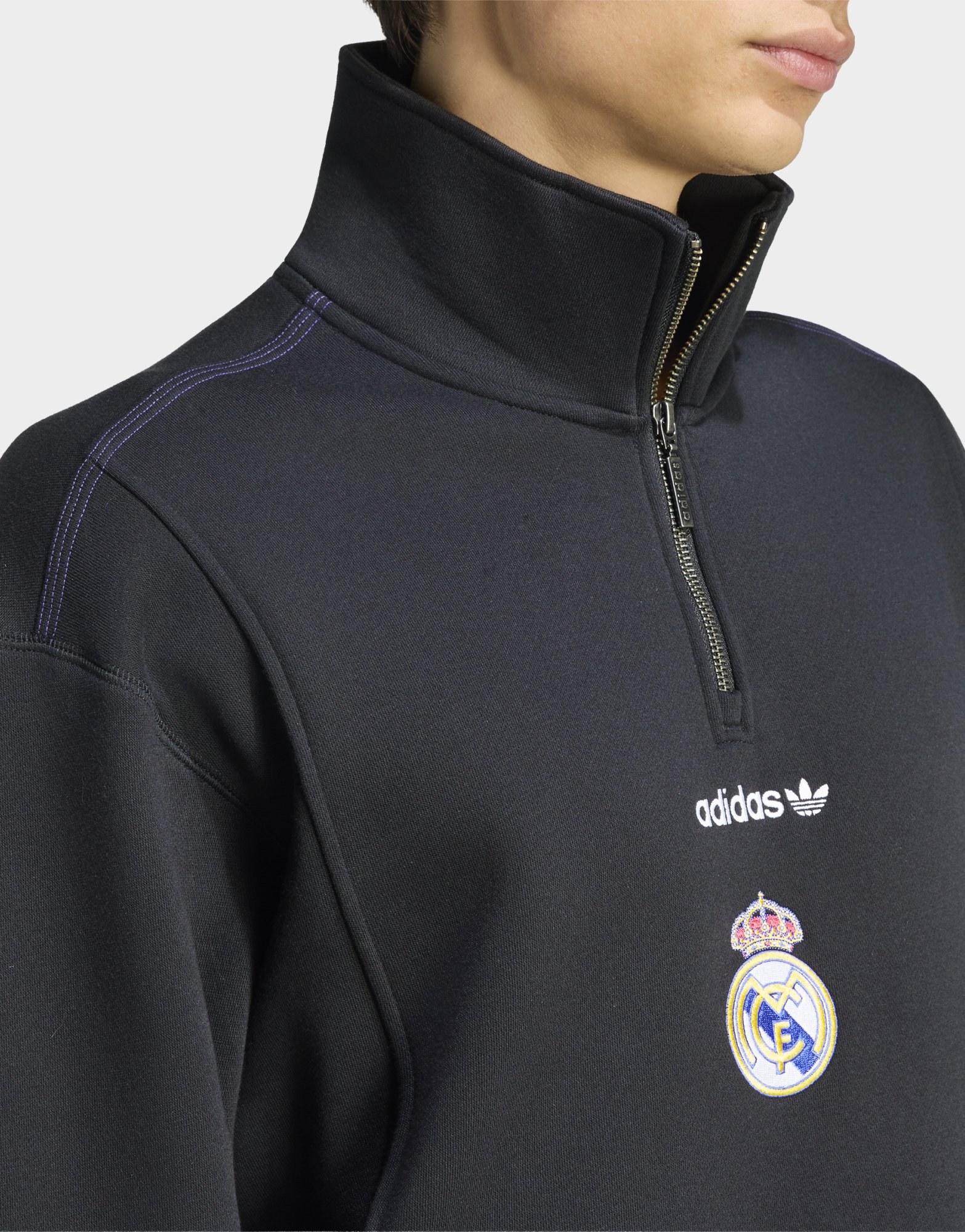 adidas Real Madrid EQT Oberteil, Reißverschluss Bis Zur Brust