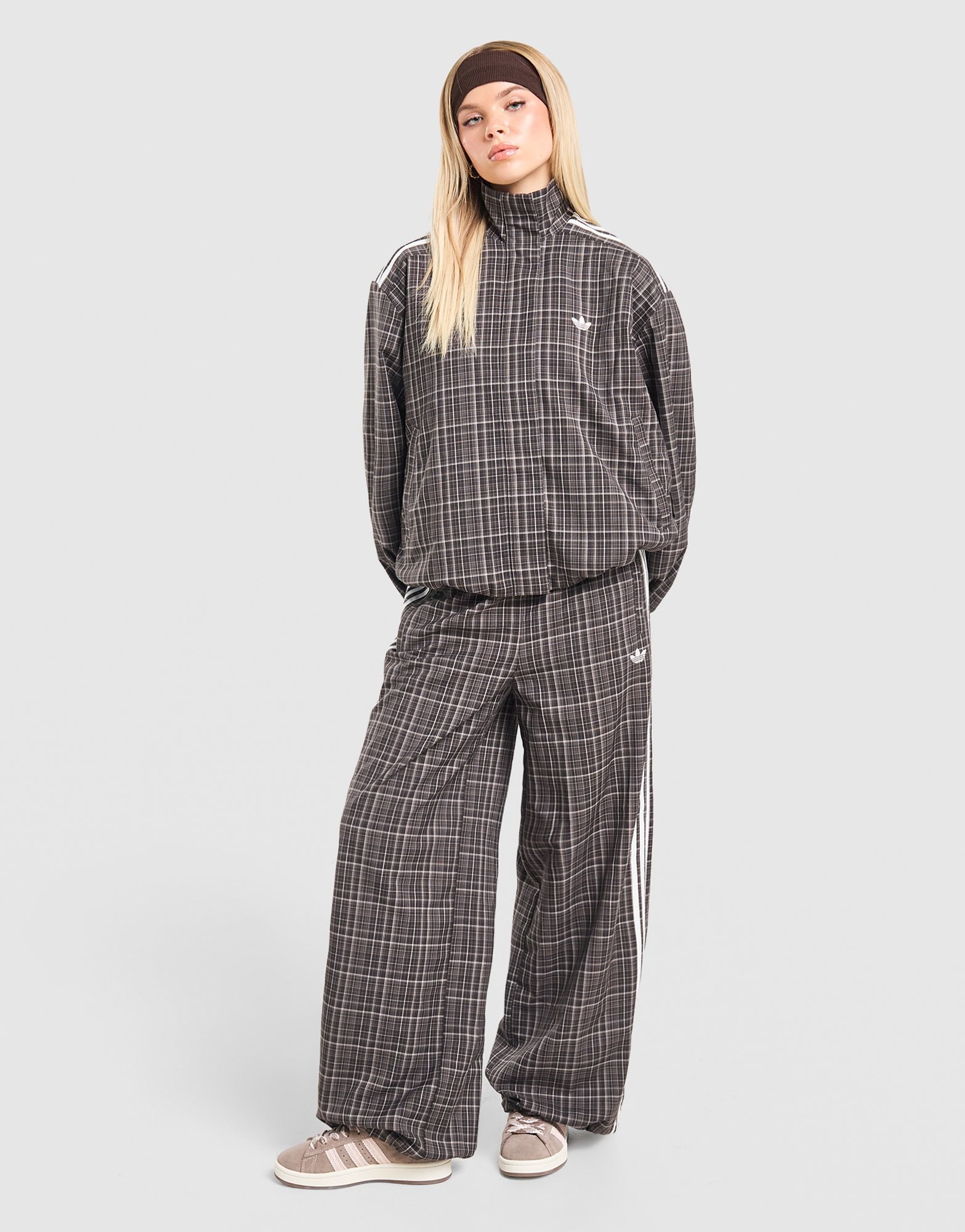 adidas Tt Fz Wvn Chk Dbrn/wht