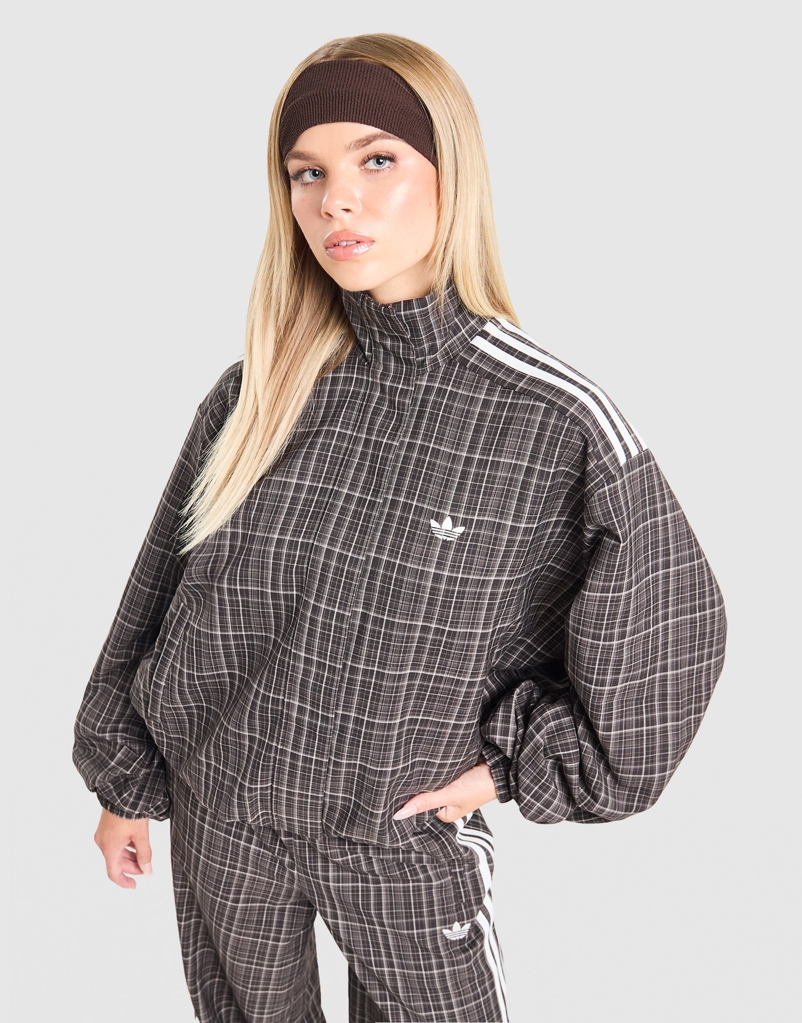 adidas Tt Fz Wvn Chk Dbrn/wht