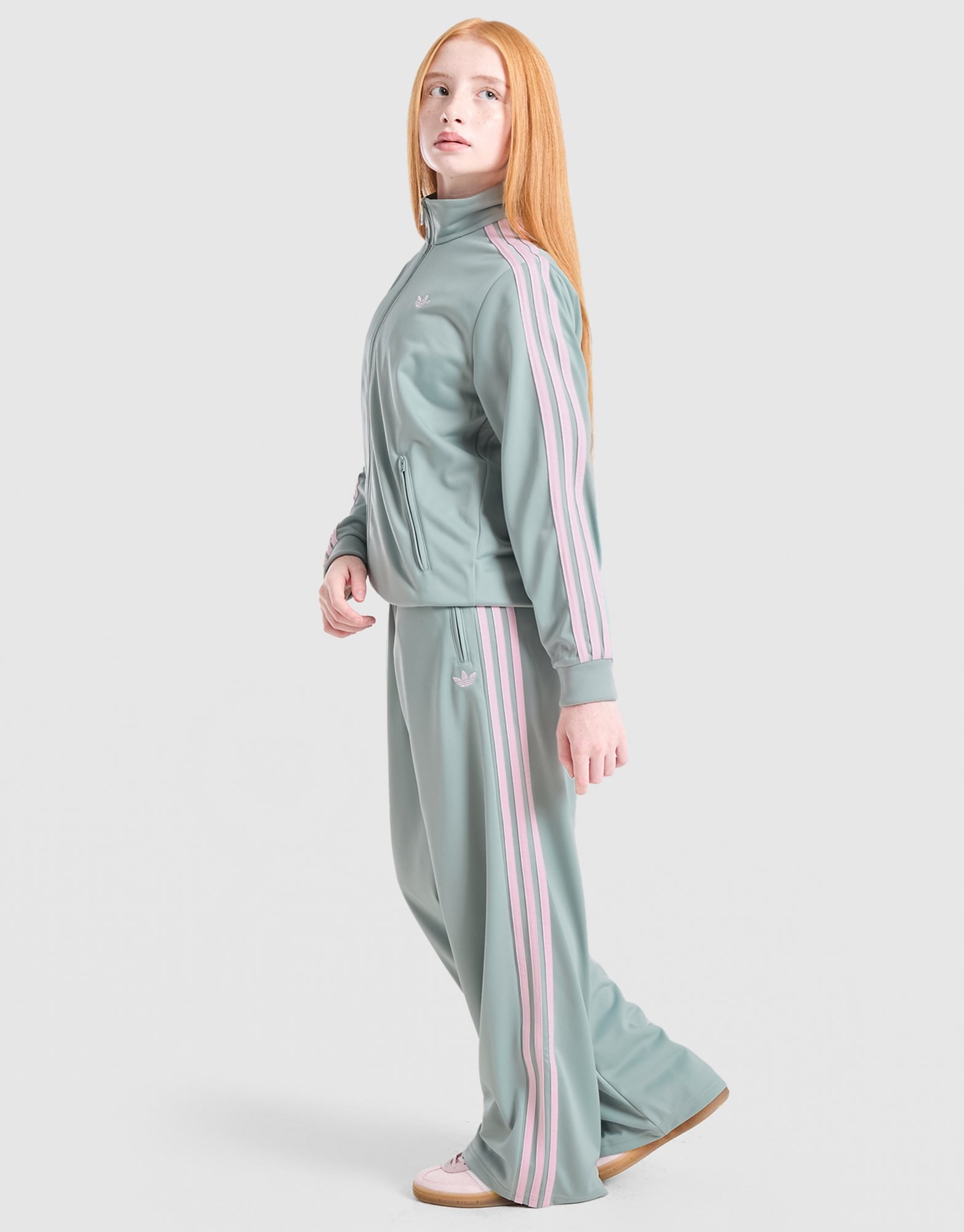 adidas Originals Girls' Firebird Wide Leg Joggers Junior