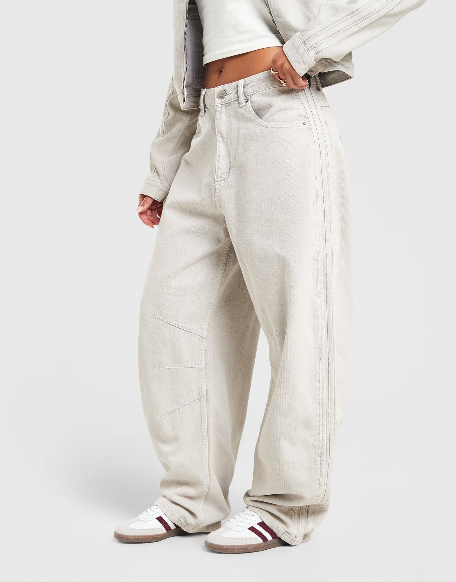 adidas Originals Barrel Leg Denim Jeans