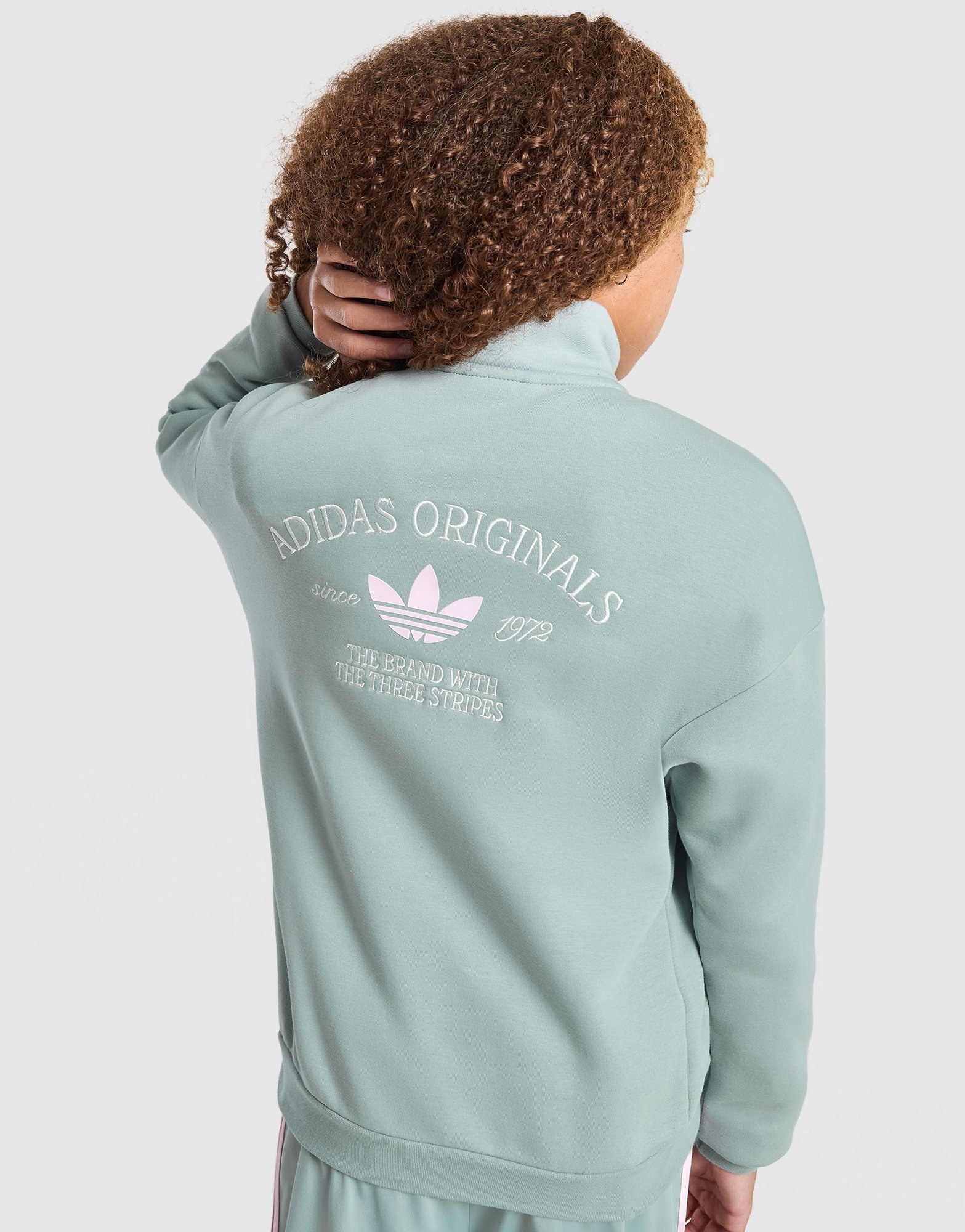 adidas Originals Girls' Varsity 1/4-Zip Sweatshirt Kinder
