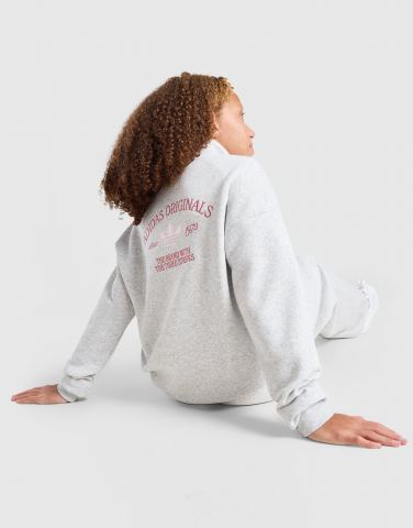 adidas Originals Girls' Varsity 1/4-Zip Sweatshirt Kinder