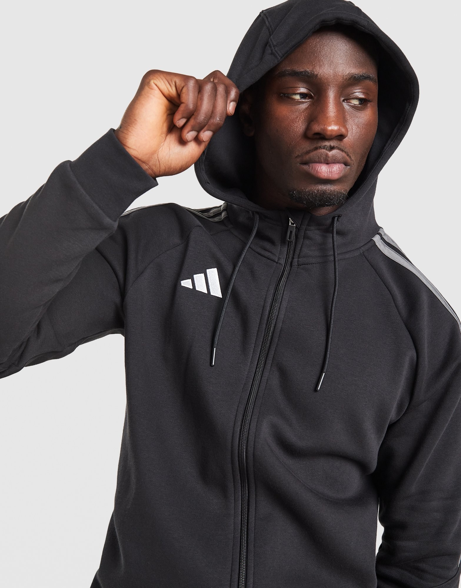 adidas Tiro Essentials 3-Streifen Full-Zip Hoodie
