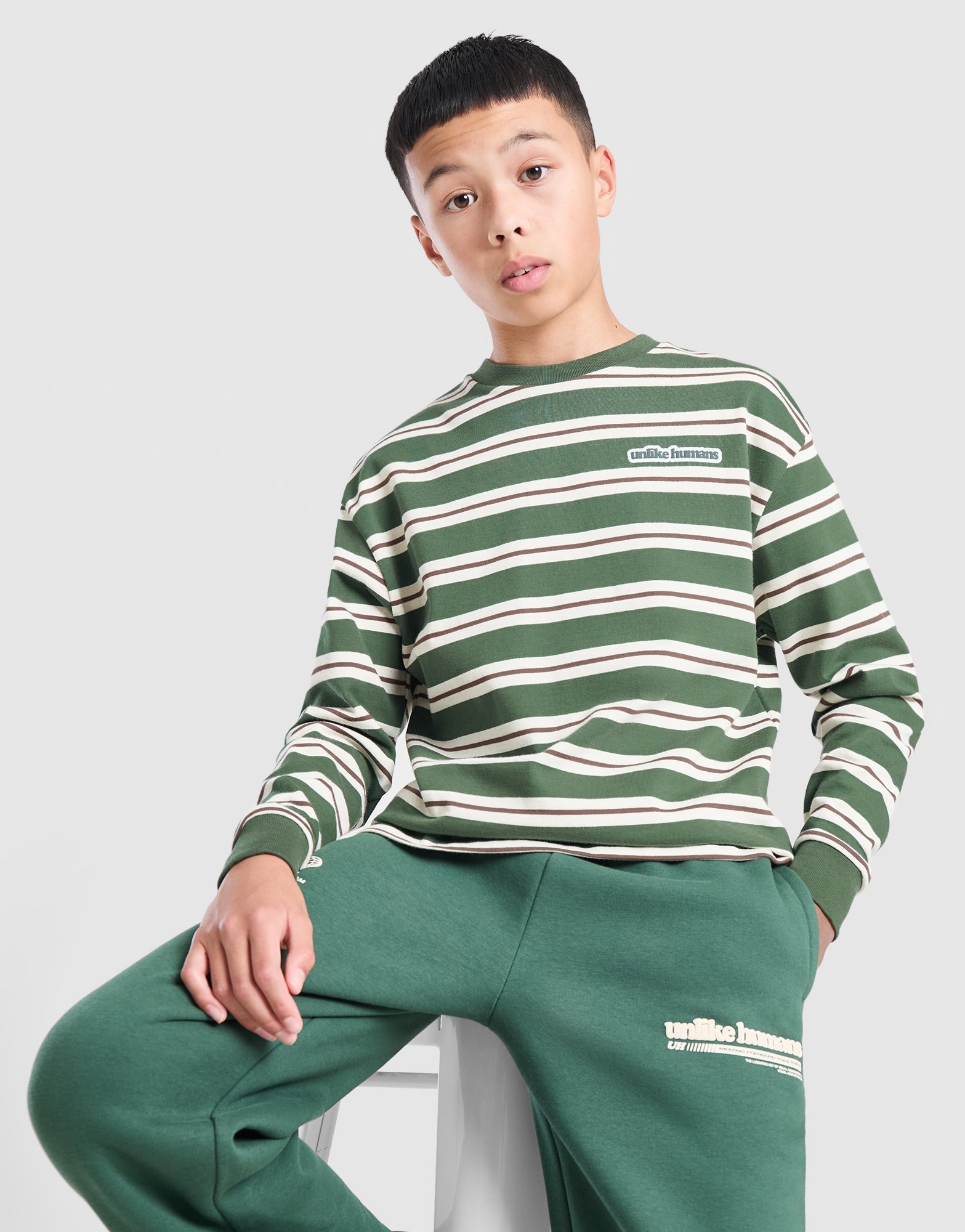 Unlike Humans Striped Longsleeve T-Shirt Kinder
