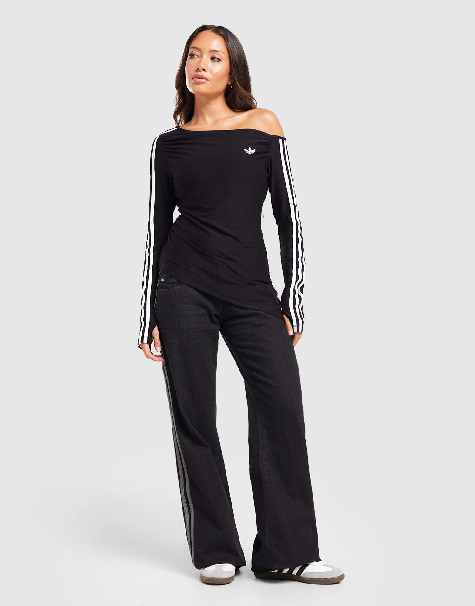 adidas Originals Longsleeve Asymmetric One Shoulder Oberteil