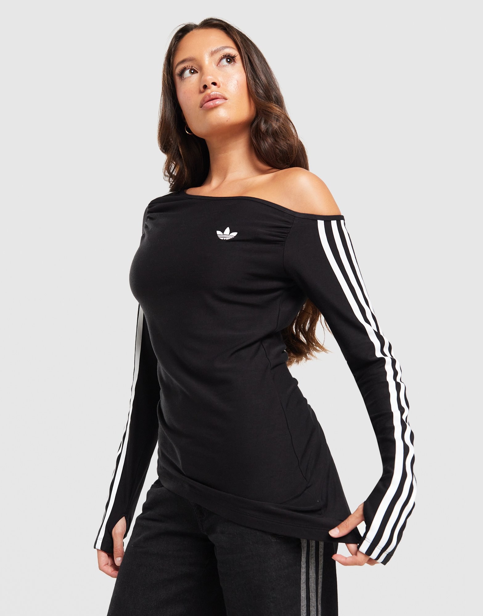adidas Originals Longsleeve Asymmetric One Shoulder Oberteil