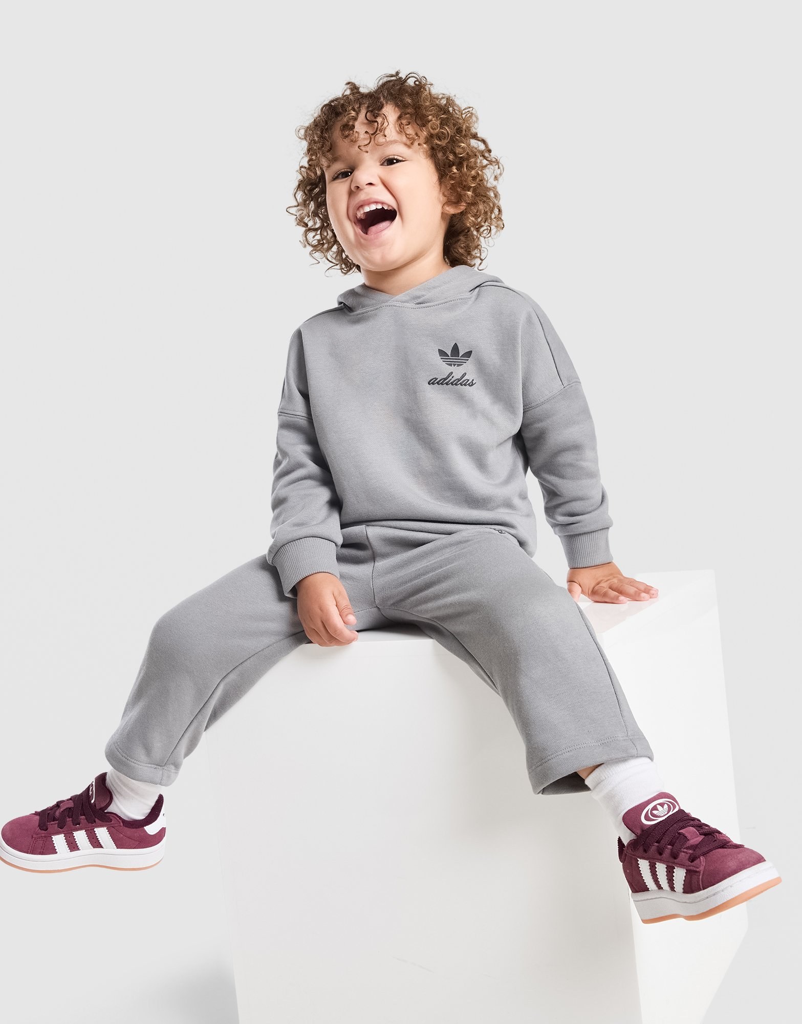 adidas Originals Script Overhead Wide Leg Trainingsanzug Babys