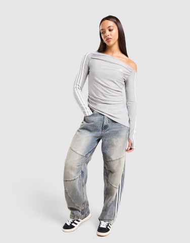 adidas Originals 3-Streifen Denim Barrel Jeans