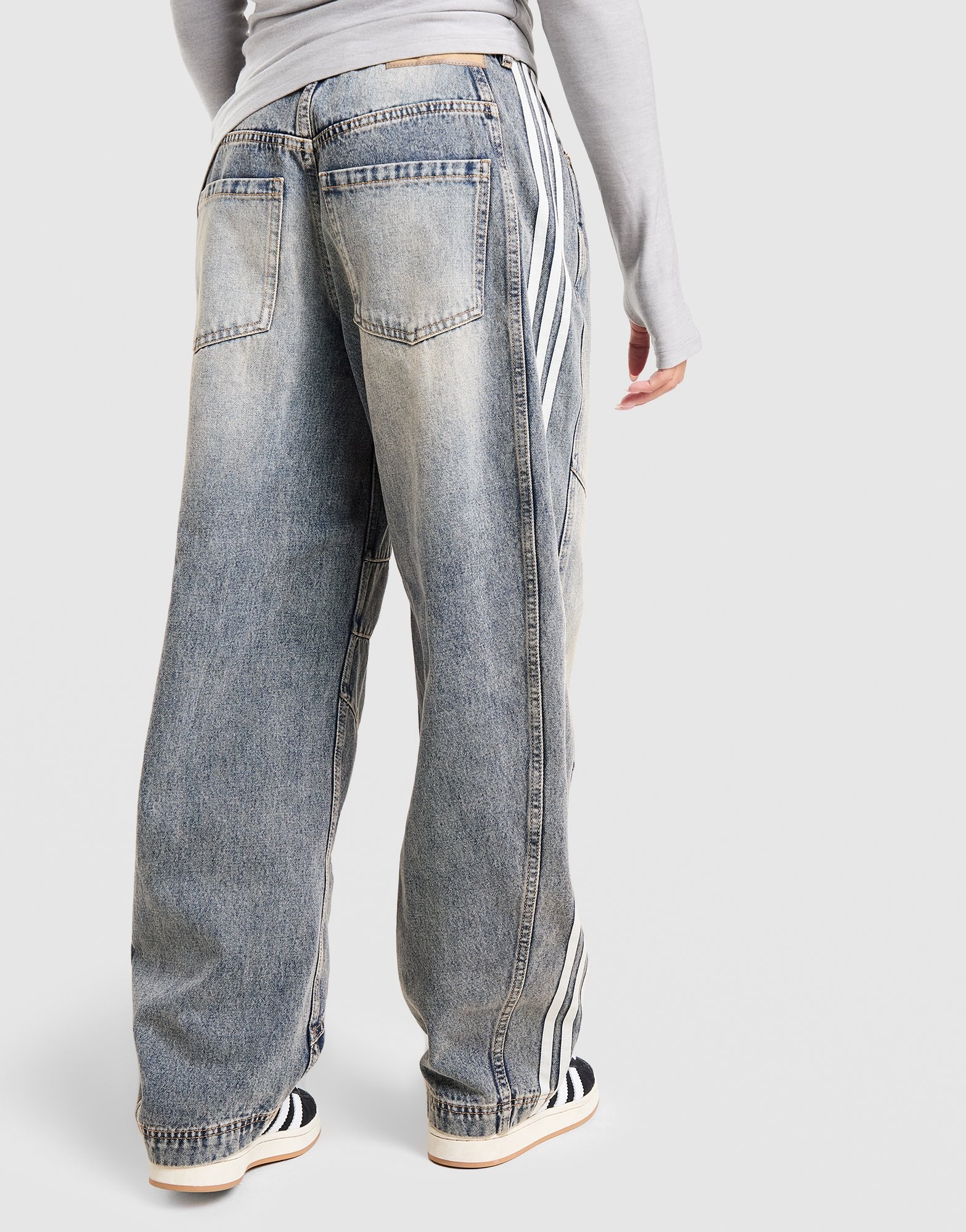 adidas Originals 3-Streifen Denim Barrel Jeans
