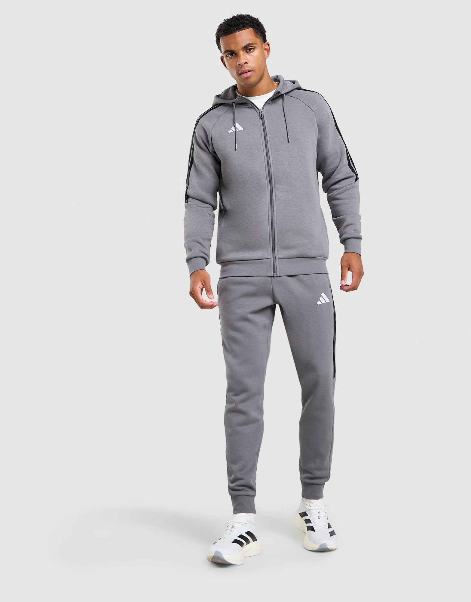 adidas Tiro Essentials 3-Streifen Full-Zip Hoodie