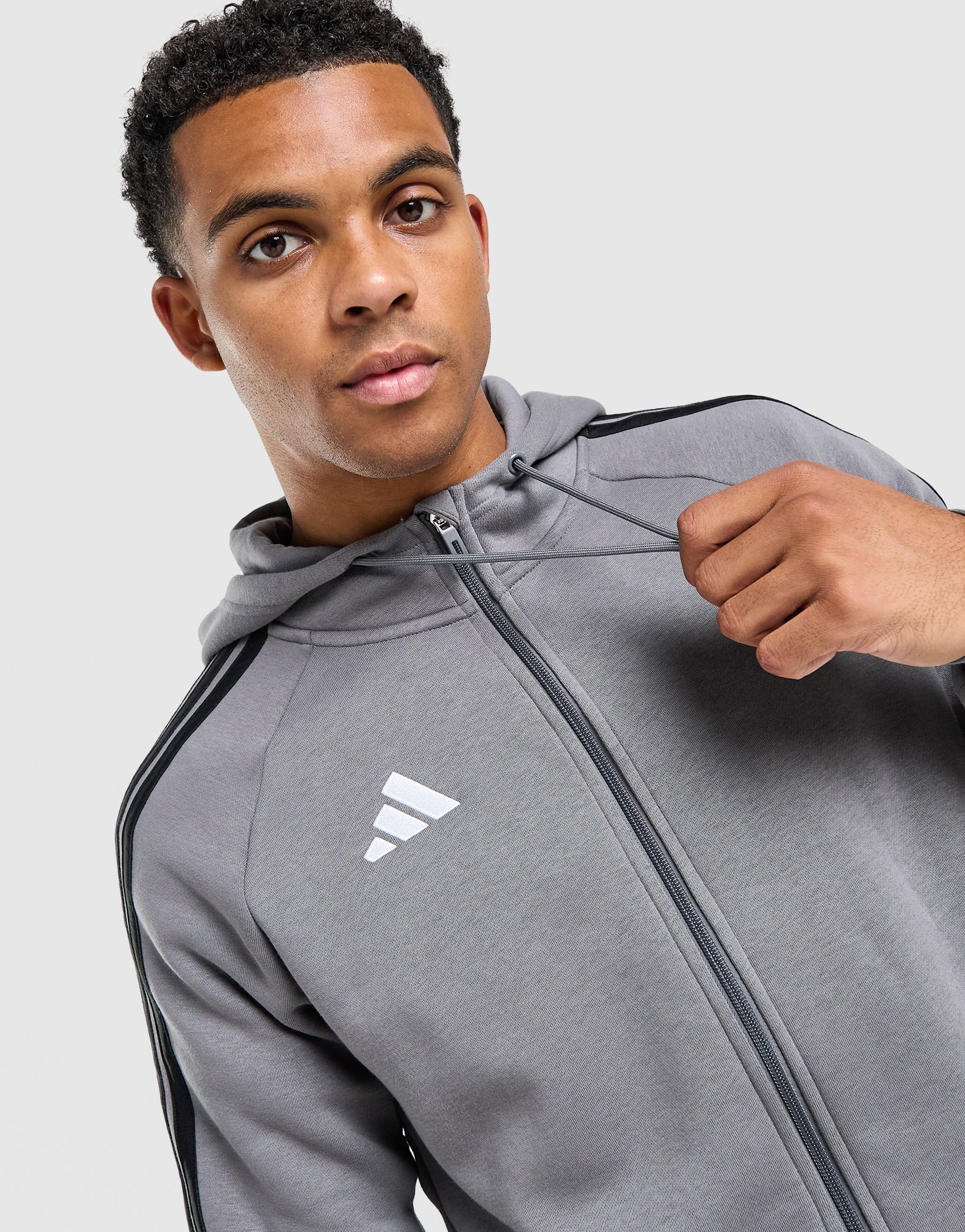 adidas Tiro Essentials 3-Streifen Full-Zip Hoodie
