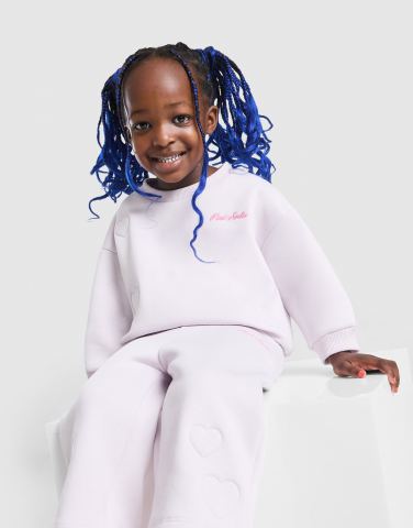 Pink Soda Sport Girls' Heart Stitch Crew Set Babys