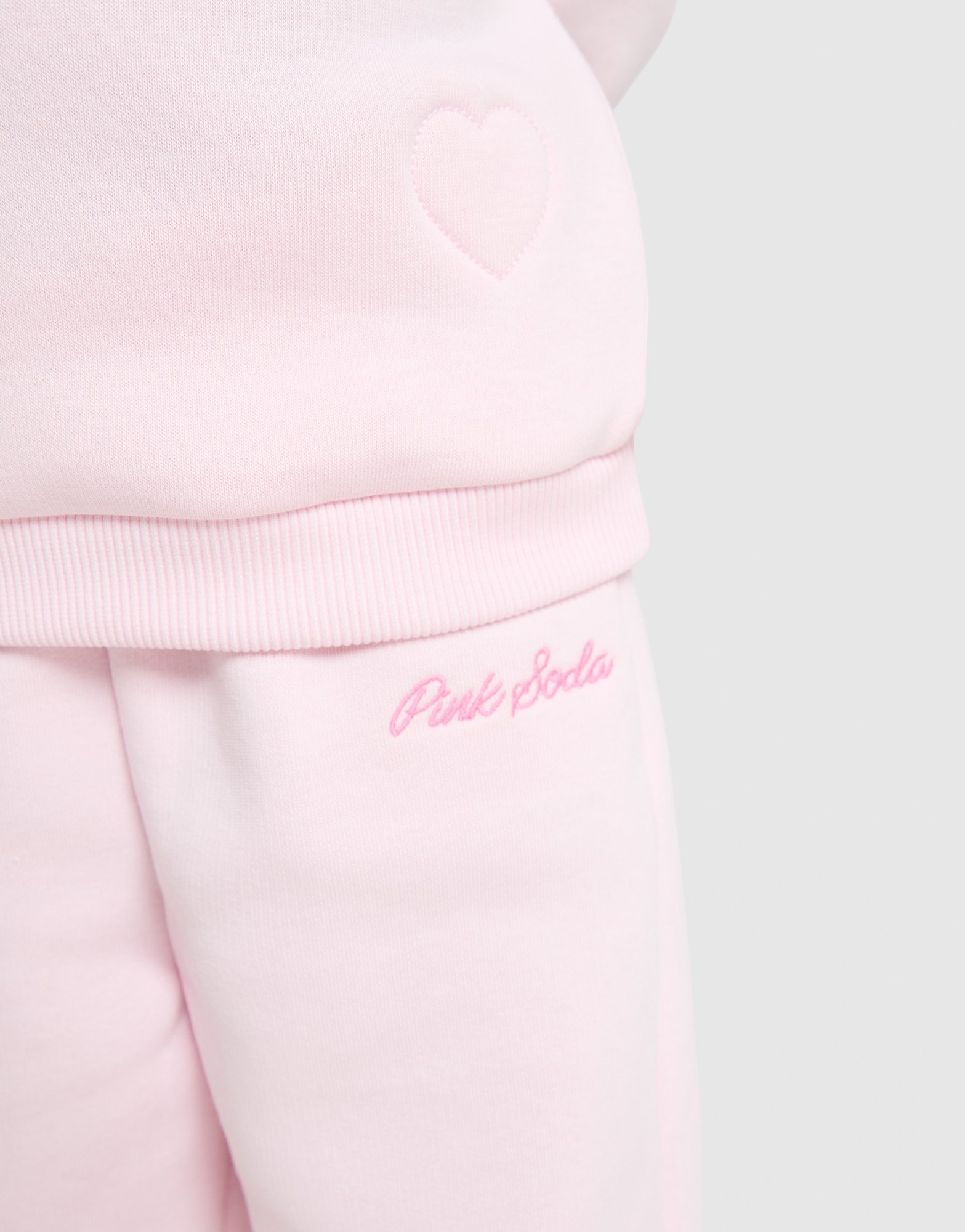 Pink Soda Sport Girls' Heart Stitch Crew Set Babys