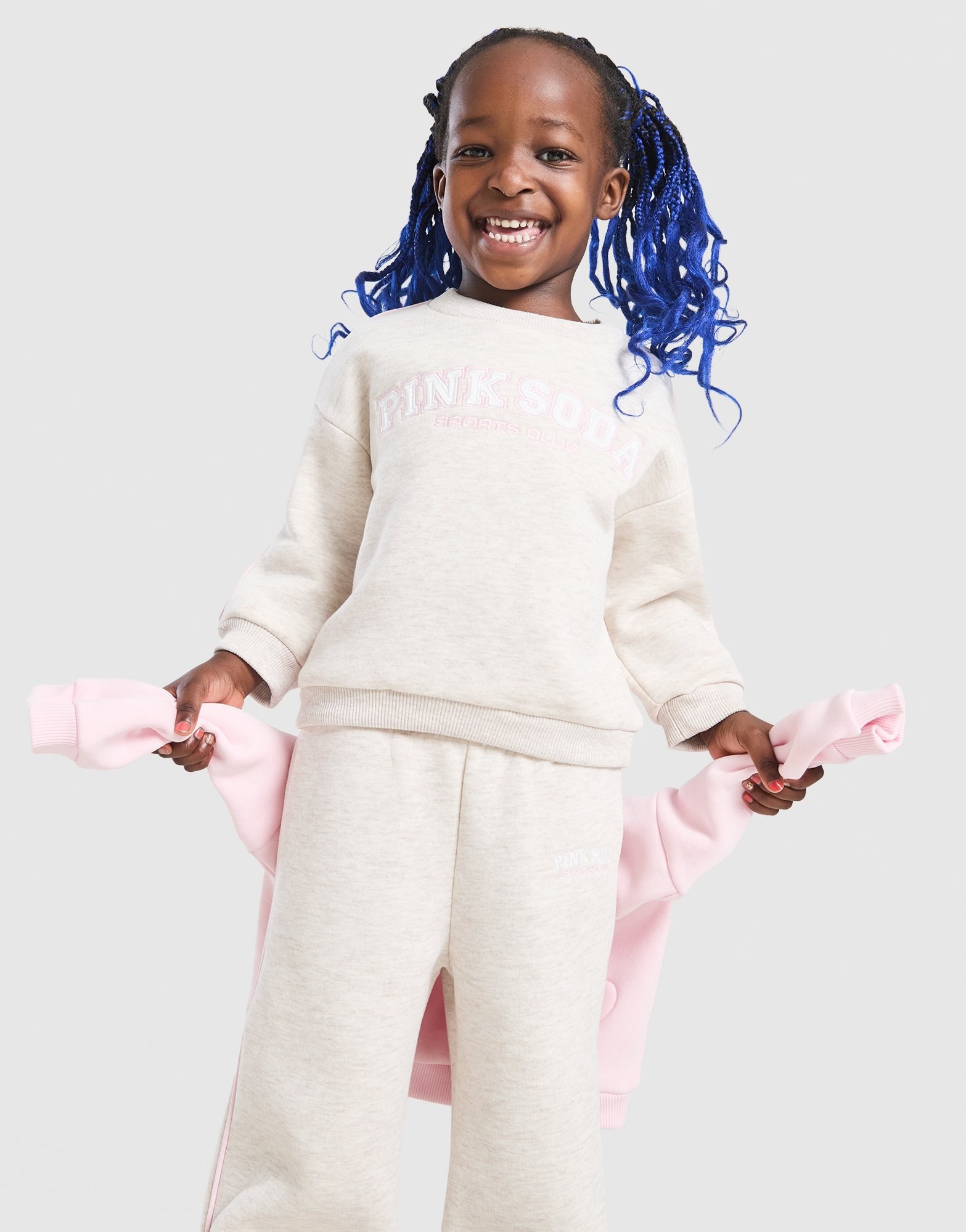 Pink Soda Sport Swirl Crew Trainingsanzug Babys