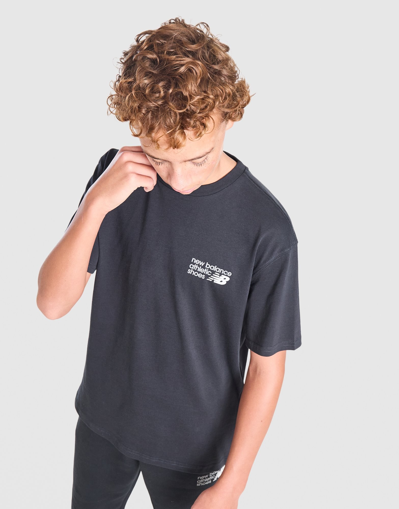 New Balance Linear Back Print T-Shirt Junior