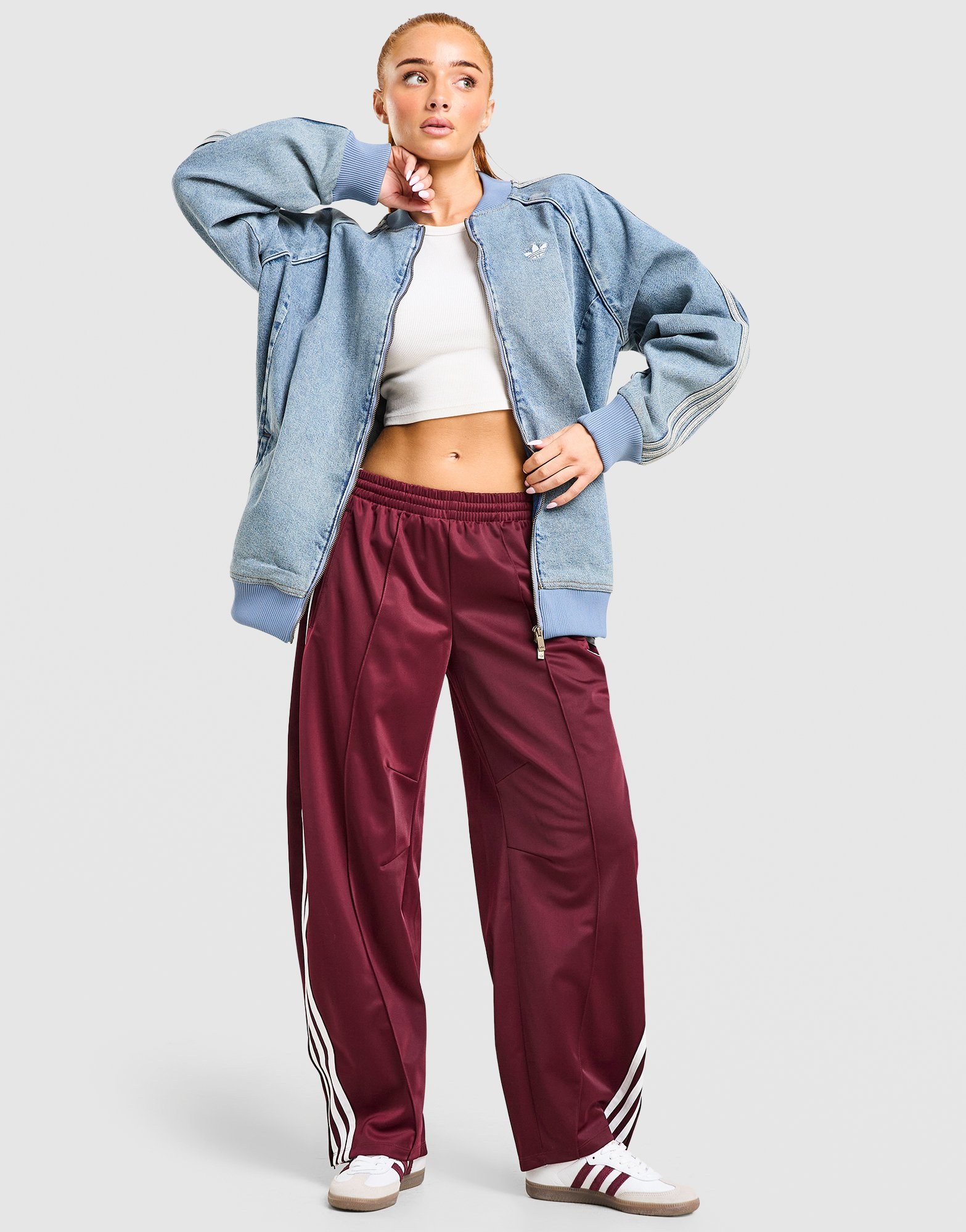 adidas Originals Denim Oversized Trainingsoberteil