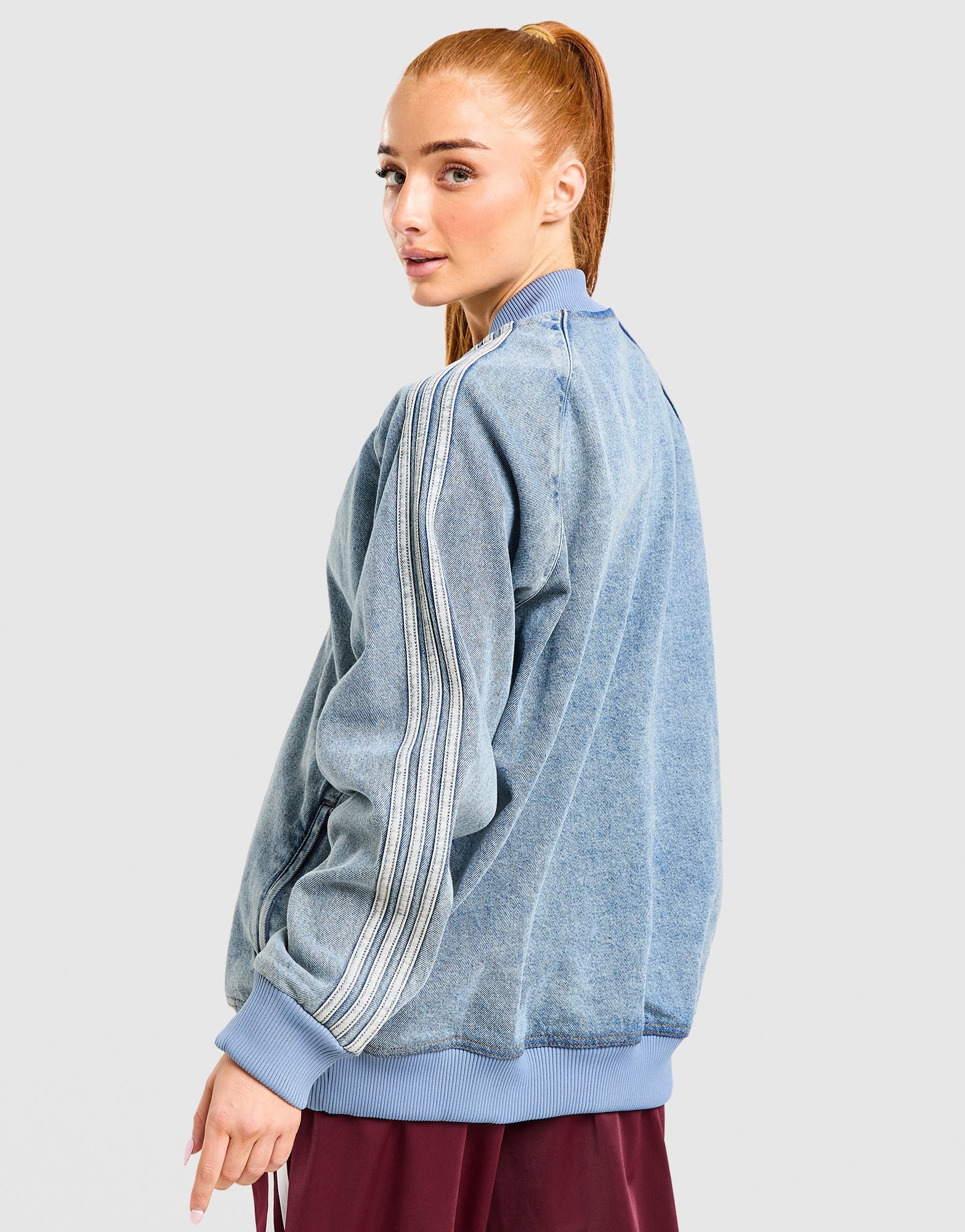 adidas Originals Denim Oversized Trainingsoberteil