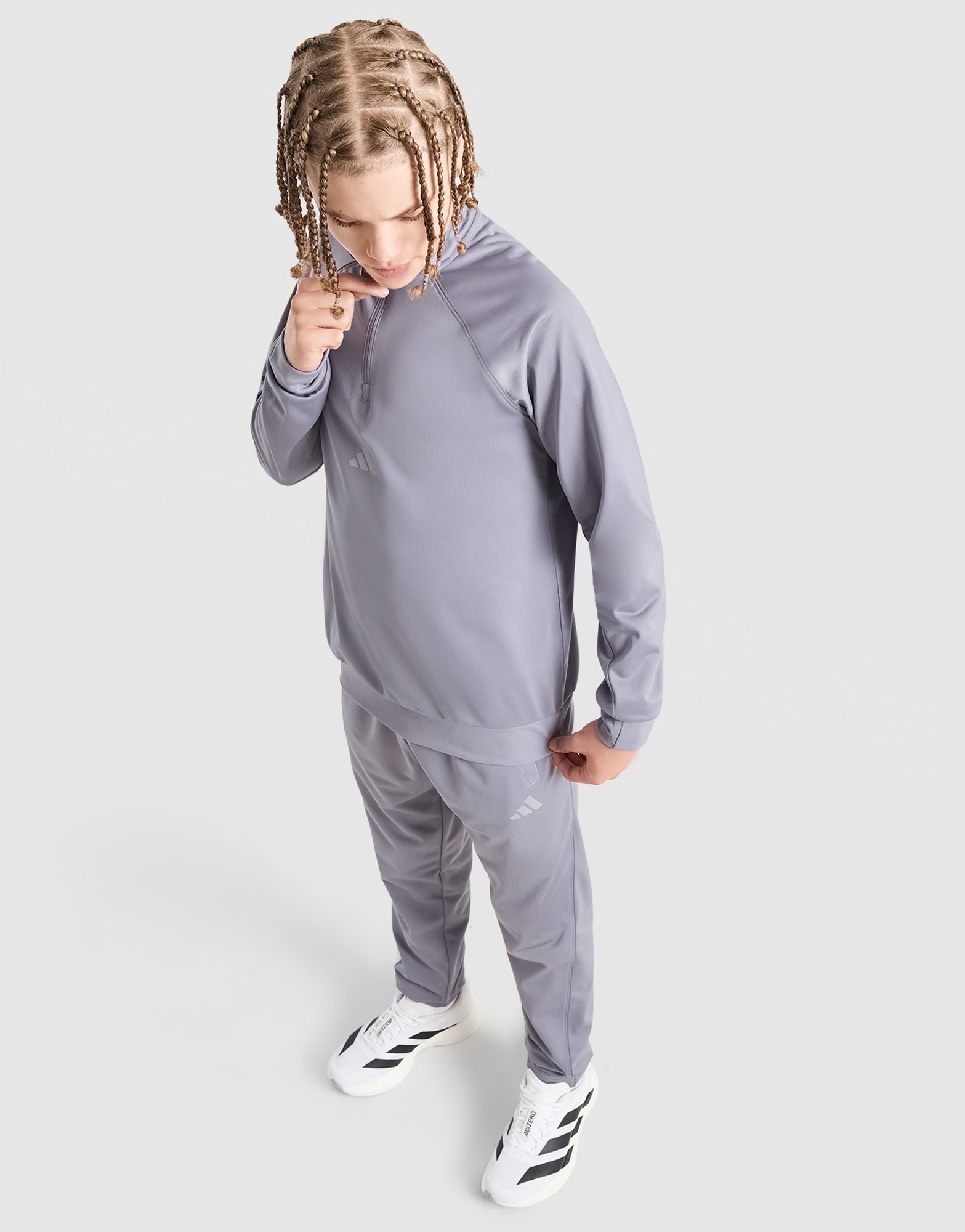 adidas Poly Pipe 1/4-Zip Trainingsanzug Kinder