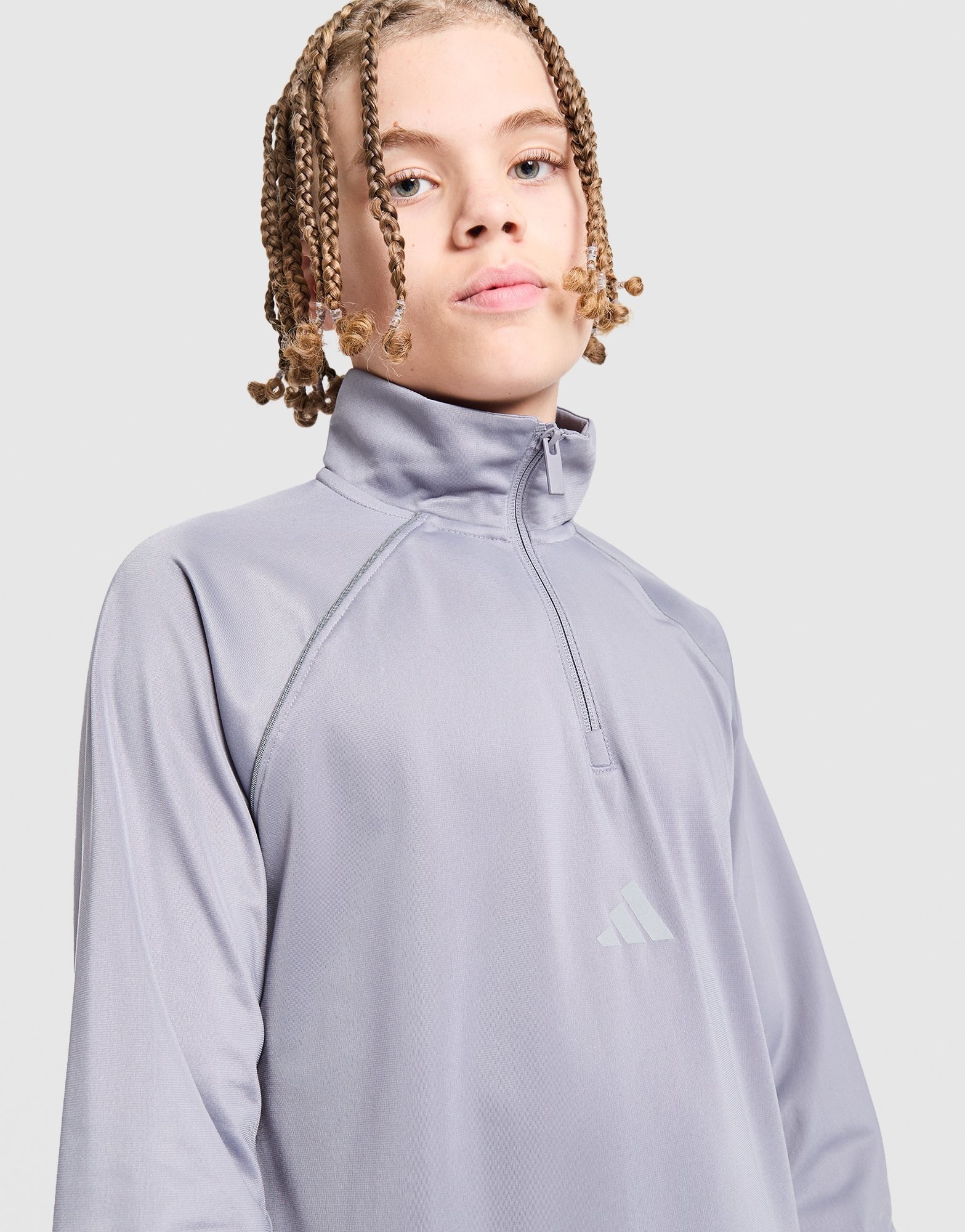 adidas Poly Pipe 1/4-Zip Trainingsanzug Kinder