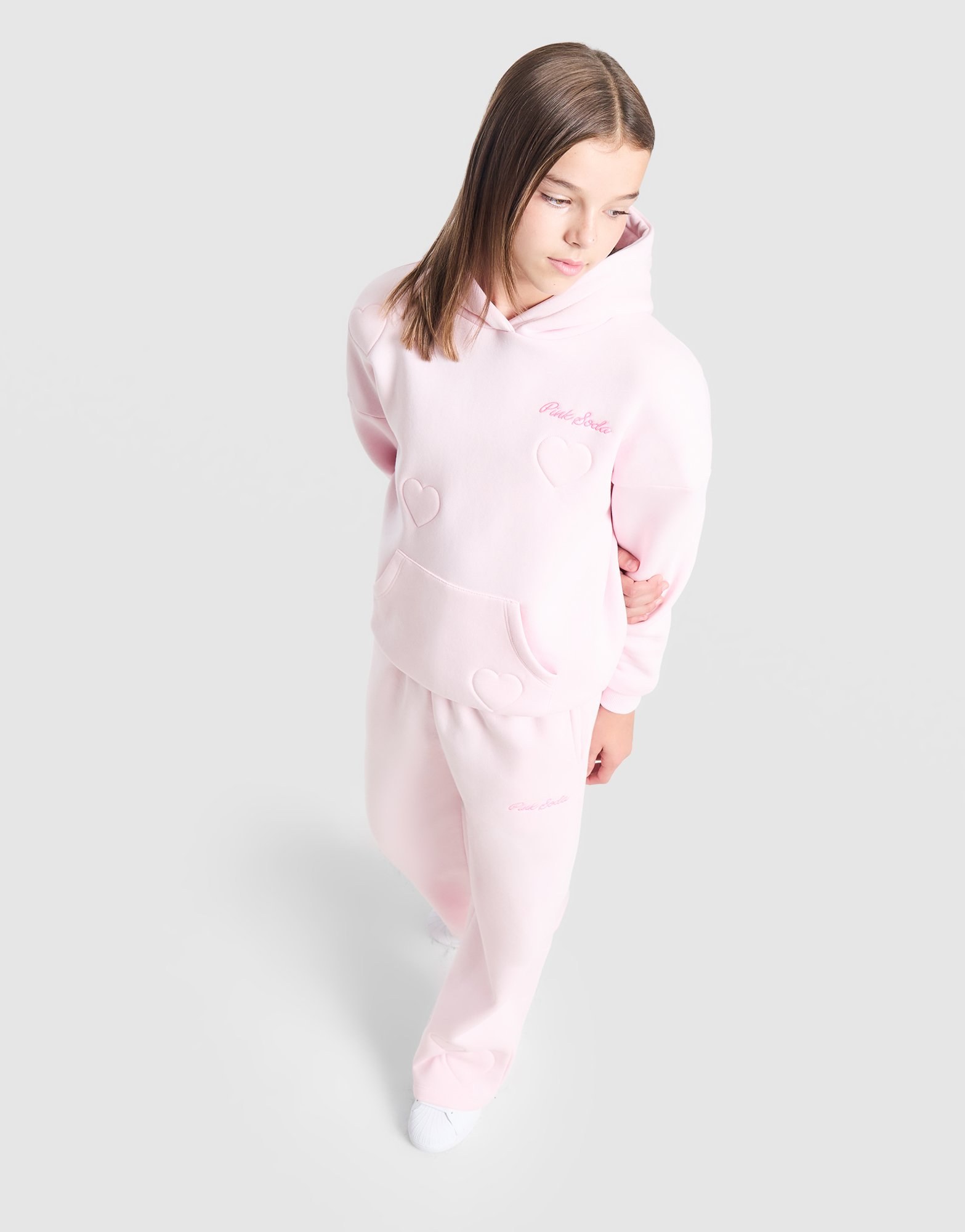 Pink Soda Sport Girls' Heart Stitch Hoodie Kinder