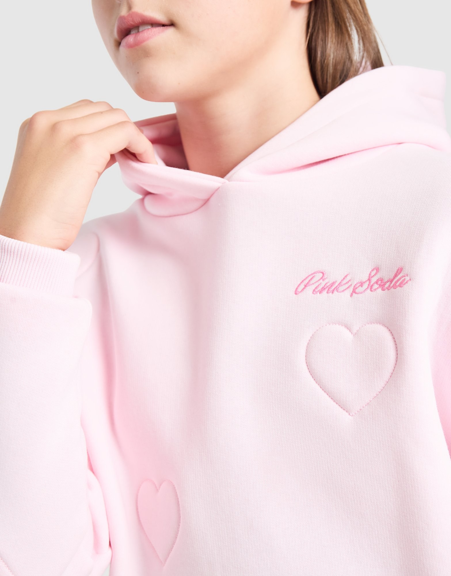 Pink Soda Sport Girls' Heart Stitch Hoodie Kinder