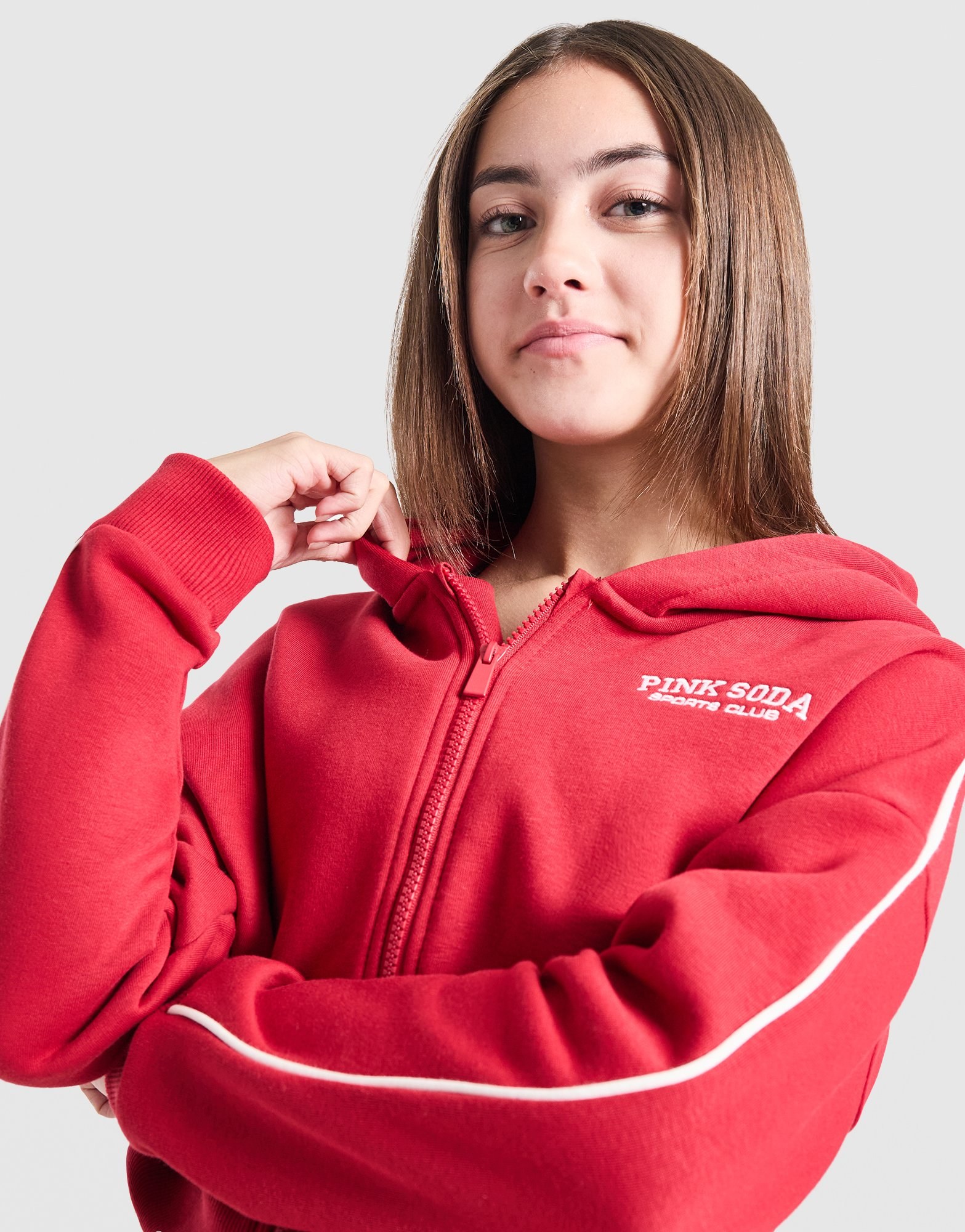 Pink Soda Sport Girls' Swirl Cropped Hoodie Kinder