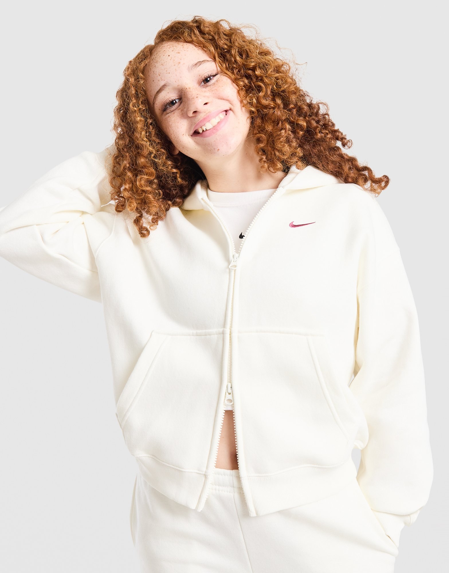 Nike Girls' Studio Fleece Full-Zip Hoodie Kinder
