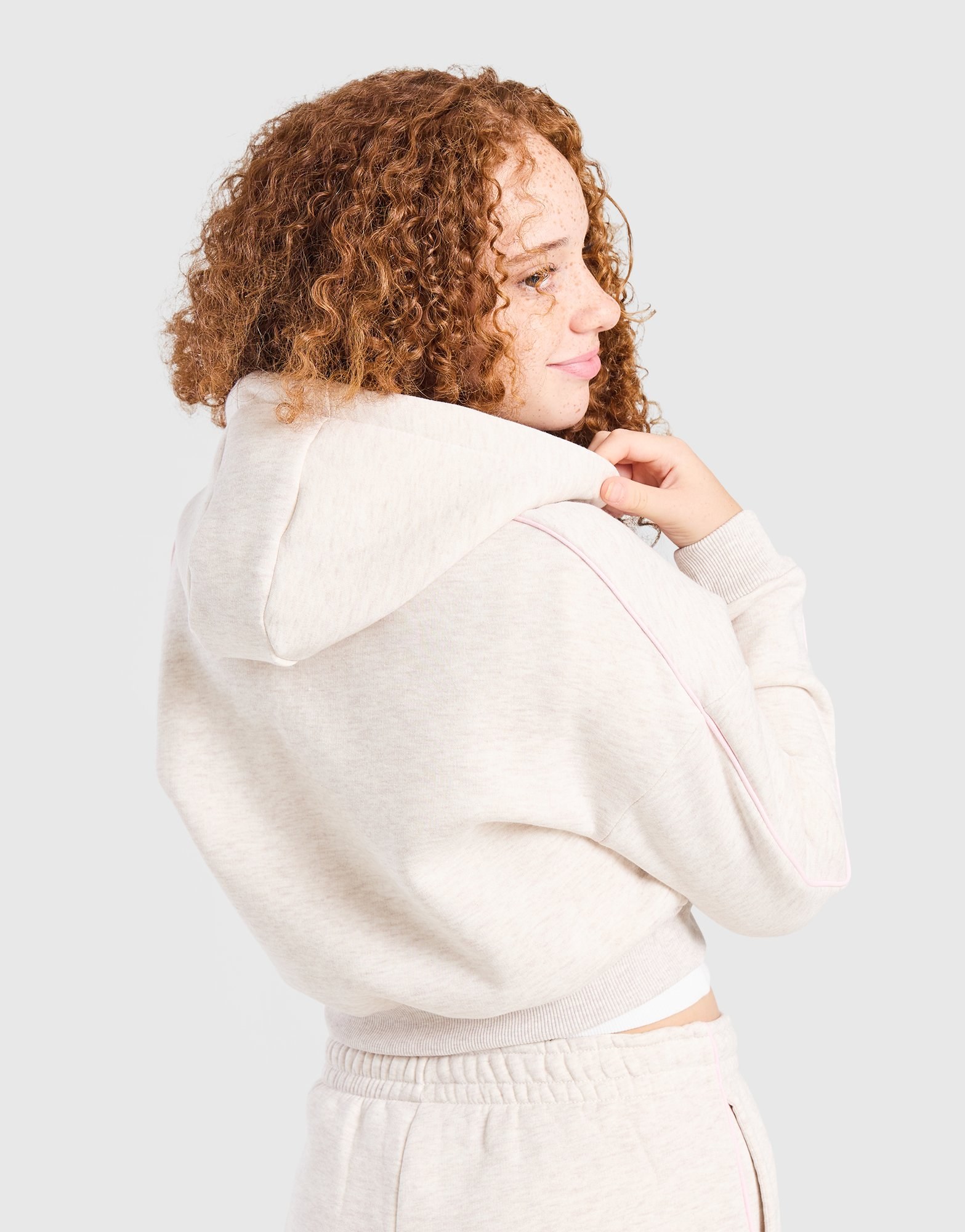 Pink Soda Sport Girls' Swirl Cropped Hoodie Kinder