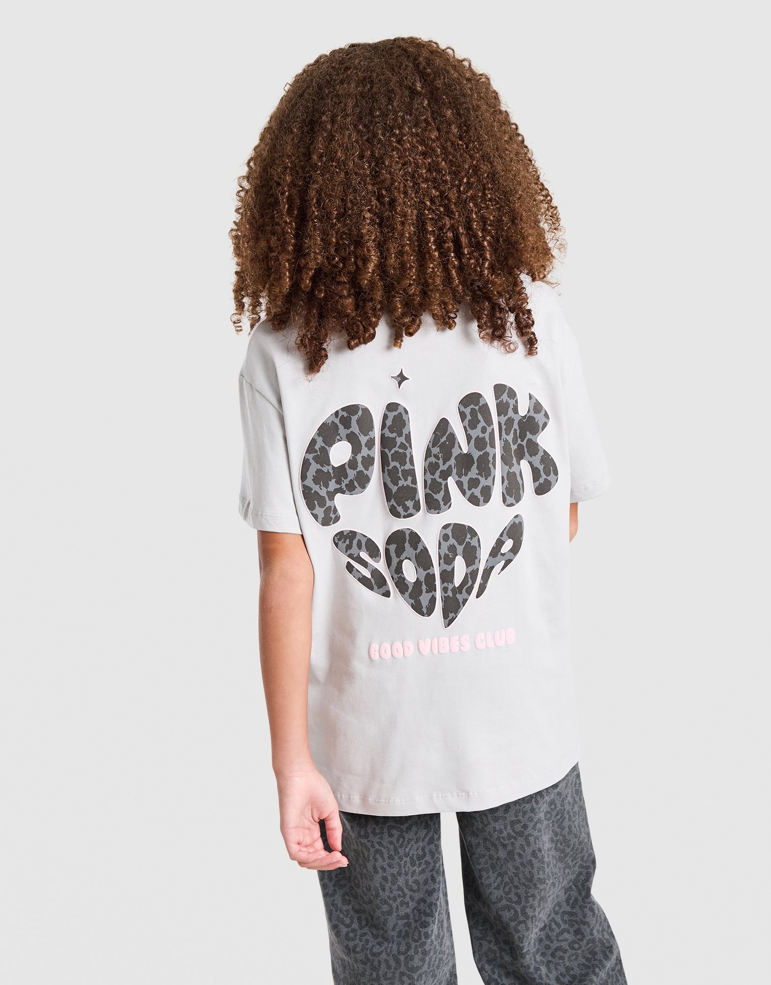 Pink Soda Sport Girls' Leopard T-Shirt Kinder