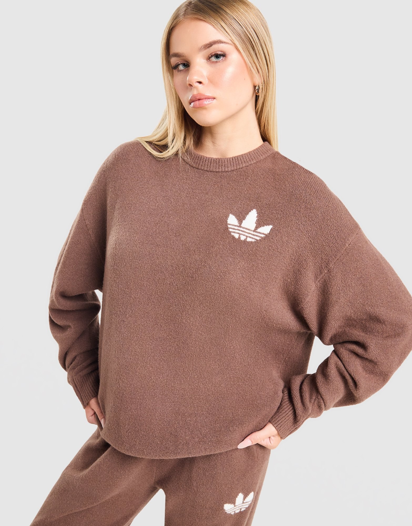 adidas Originals Trefoil Knit Crew Sweatshirt