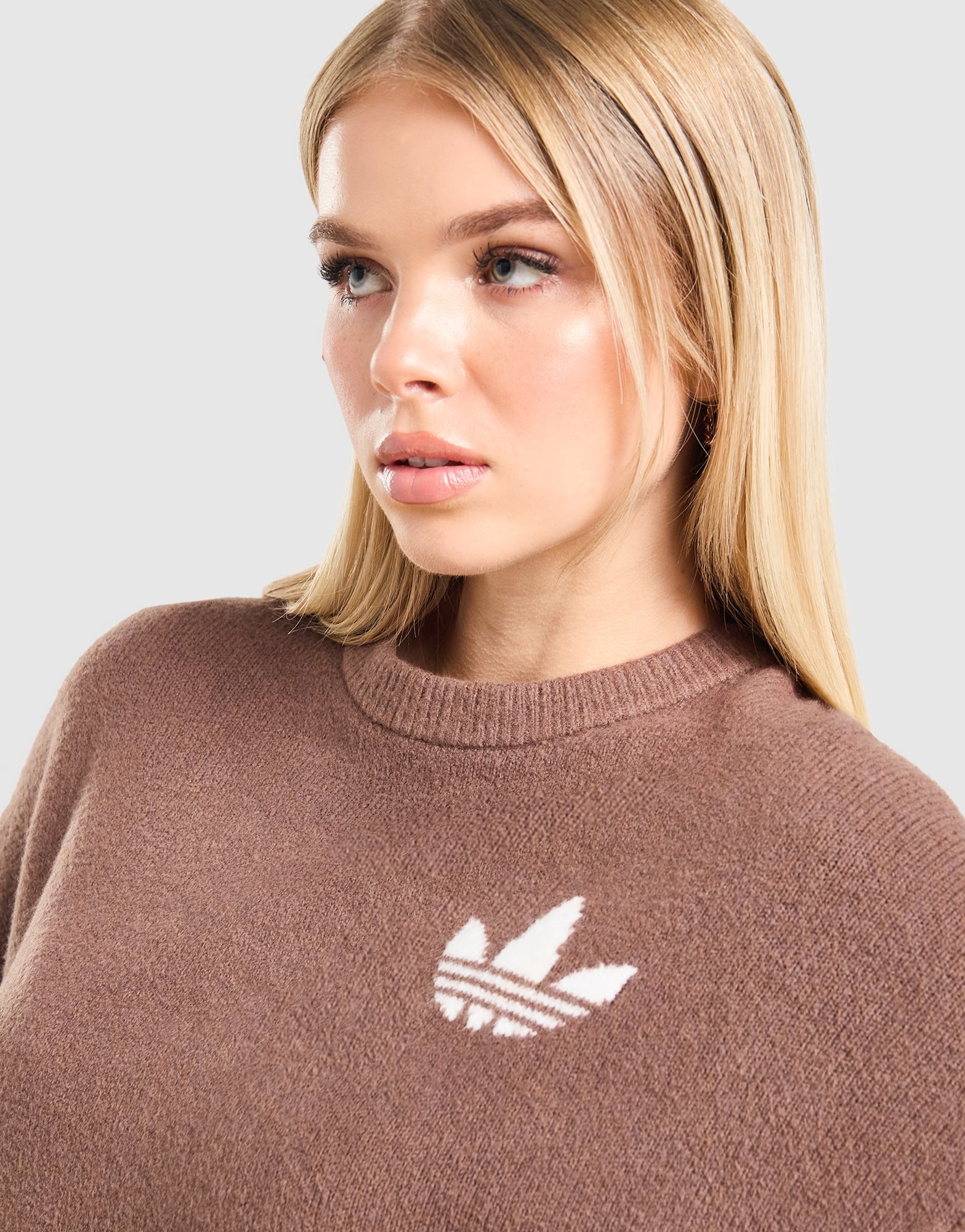 adidas Originals Trefoil Knit Crew Sweatshirt