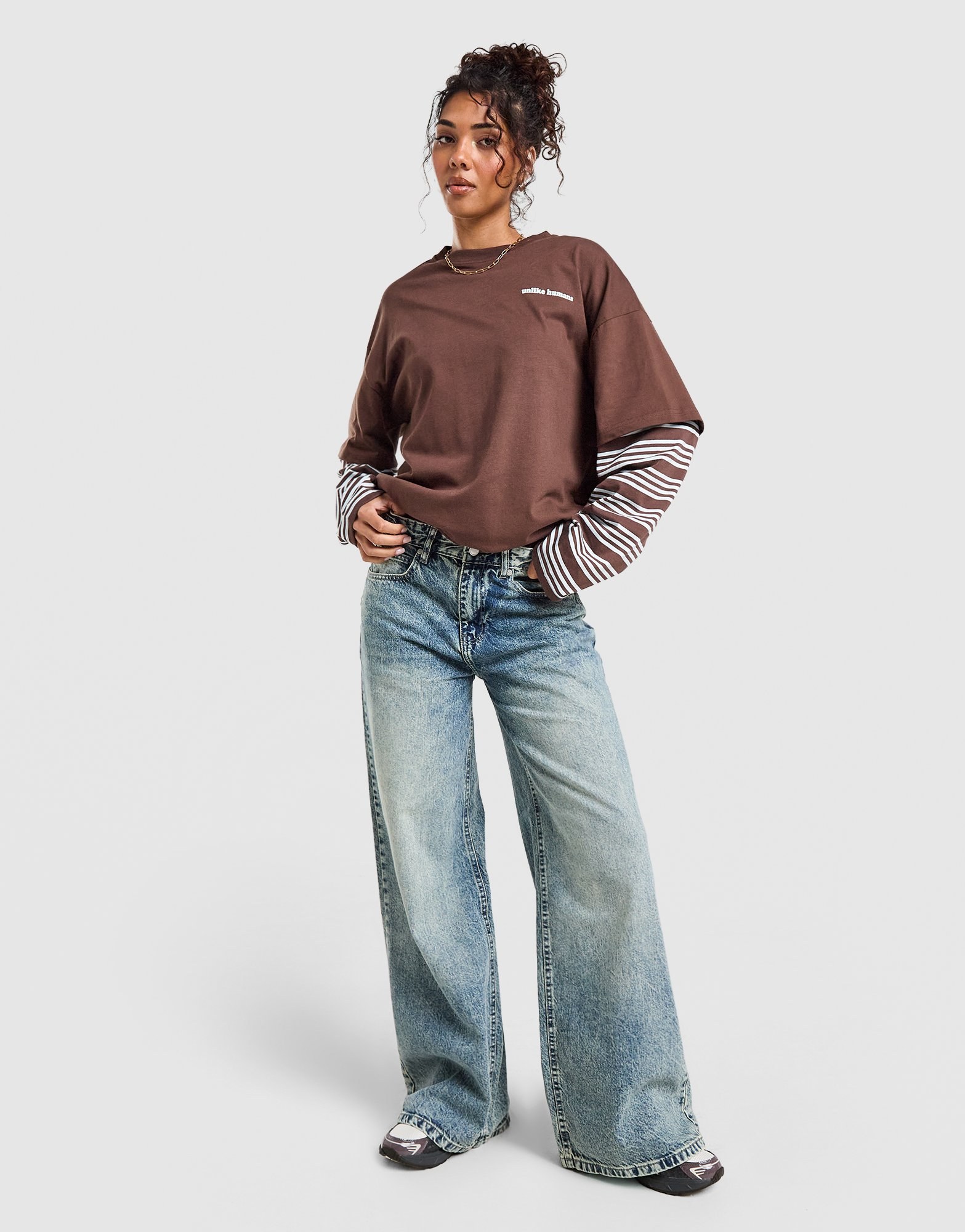Unlike Humans Gena Mock Longsleeve T-Shirt