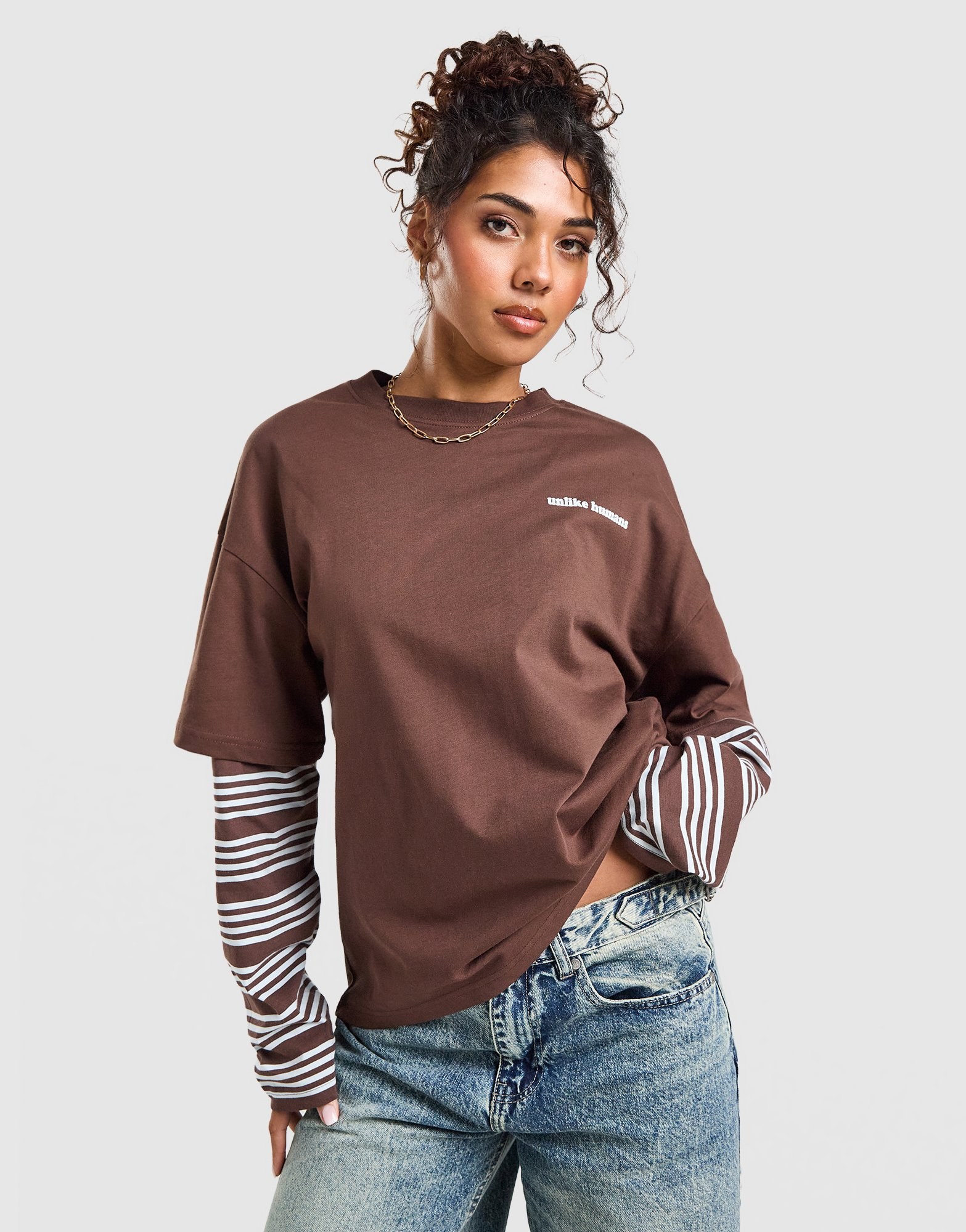Unlike Humans Gena Mock Longsleeve T-Shirt
