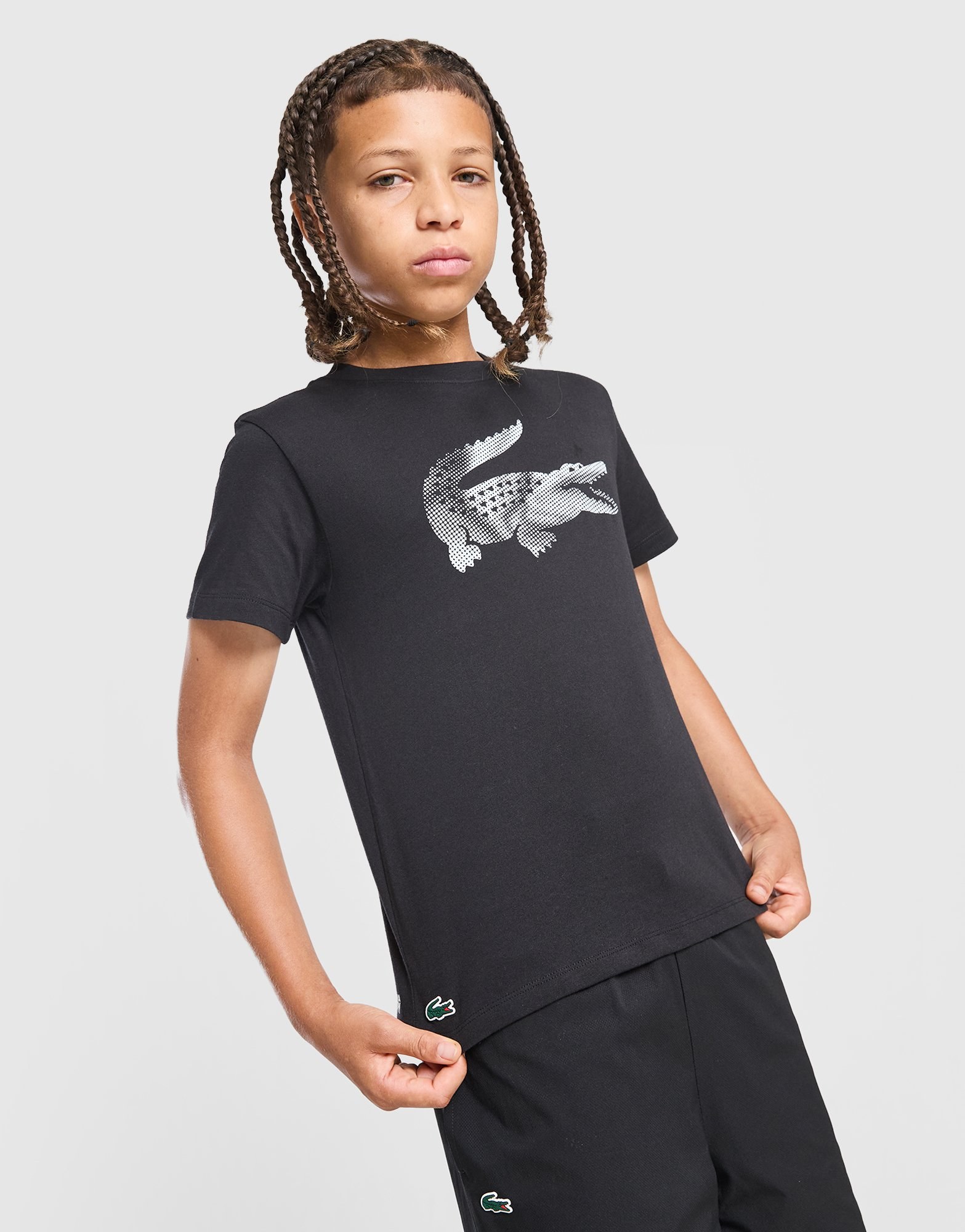 Lacoste Large Logo Croc T-Shirt Kinder