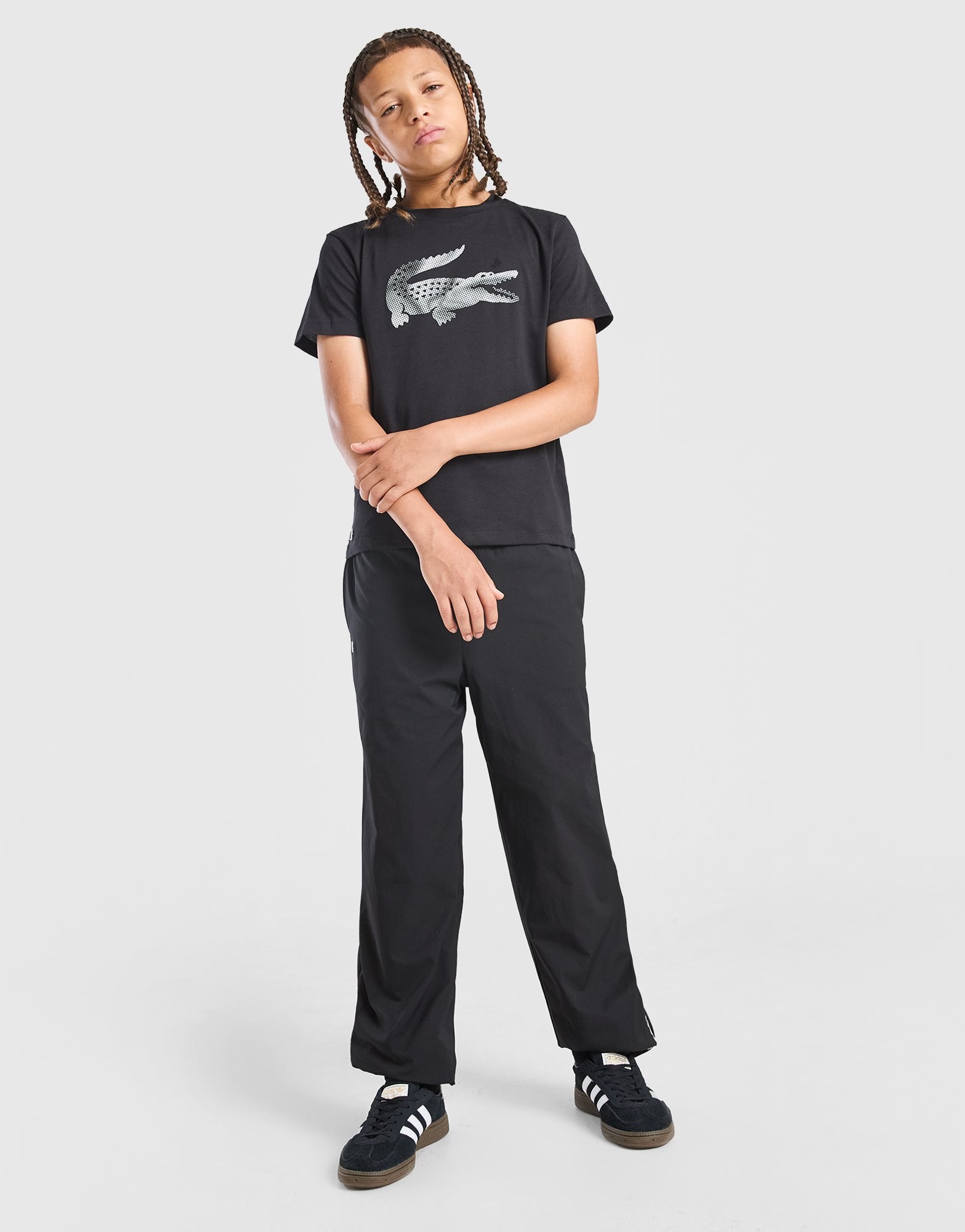 Lacoste Large Logo Croc T-Shirt Kinder