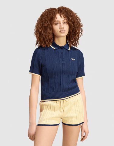 adidas Cali Poloshirt, Zopfmuster