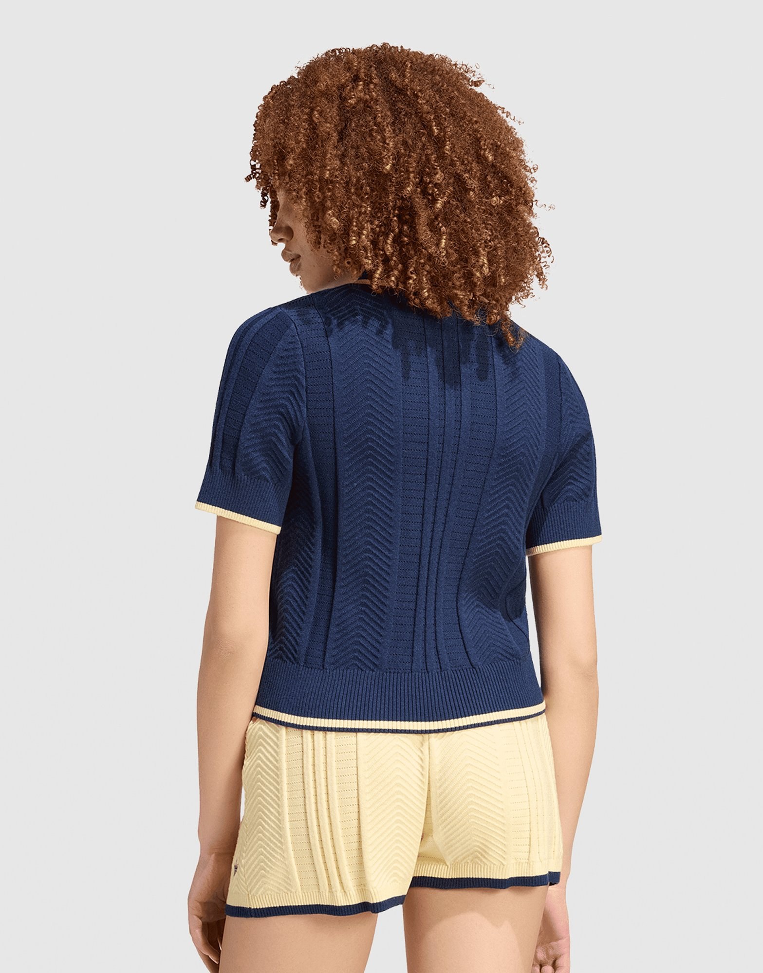 adidas Cali Poloshirt, Zopfmuster
